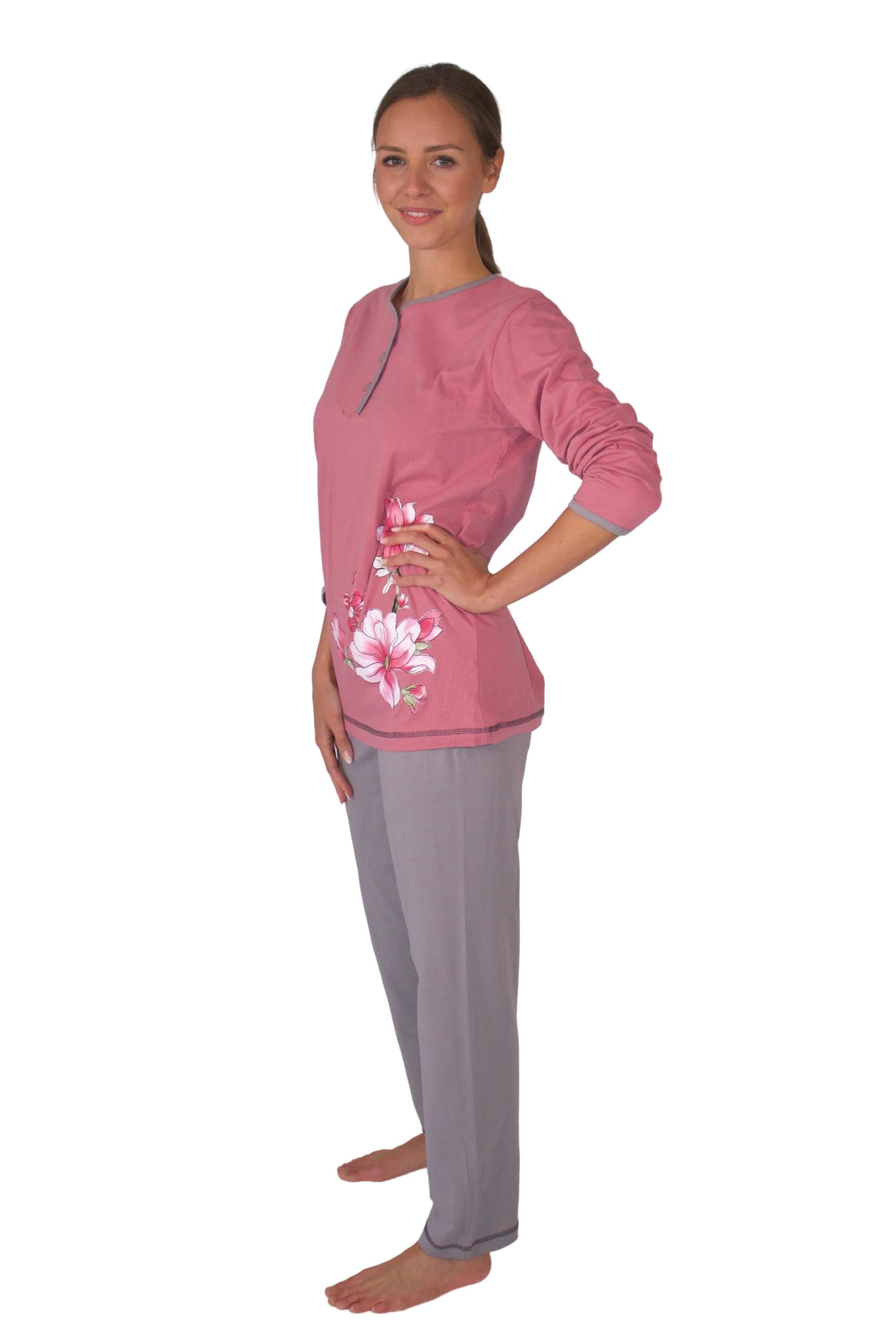 Schlafanzug Damen Consult-Tex (Packung) DW917 Pyjama reiner Pyjama, Baumwolle-Jersey Qualität aus