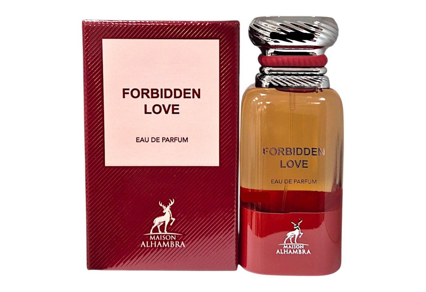 Maison Alhambra Duft-Set Forbidden Love Eau de Parfum 80ml + Parfümzerstäuber (leer) Set
