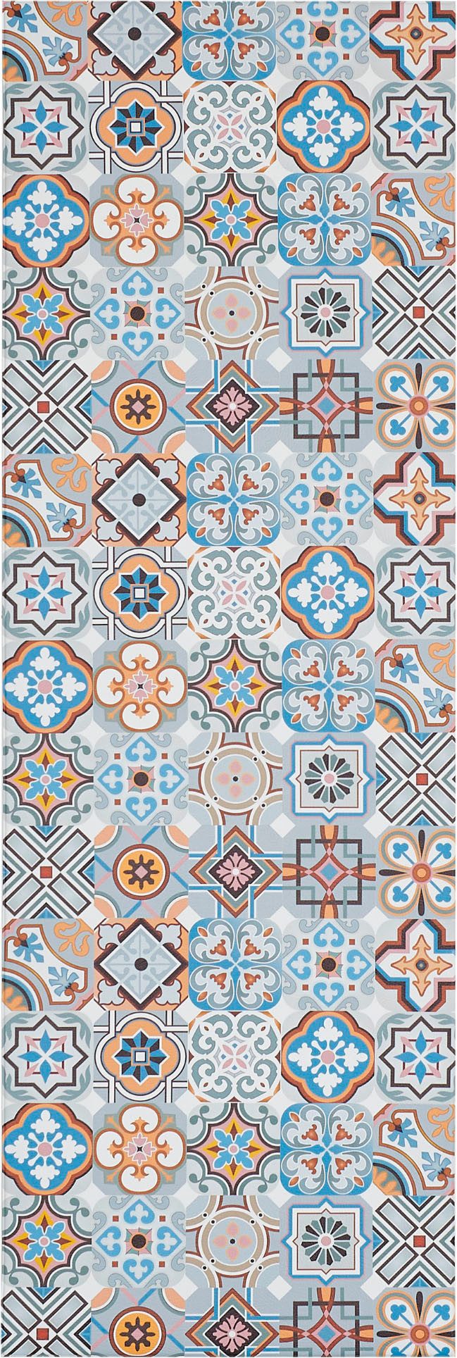 Andiamo Vinylteppich Marrakesch, rechteckig, Höhe: 3,5 mm, abwischbar, rutschhemmend, Fliesen oder Beton Design, auch als Läufer