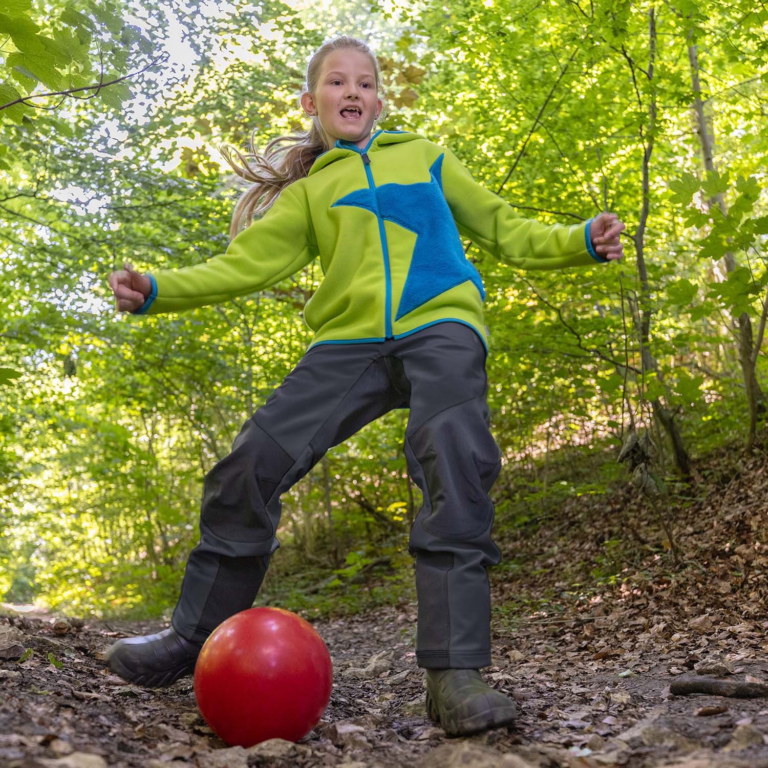 JAKO-O Outdoorhose JAKO-O Softshell-Outdoorhose Kinder Robust anthrazit