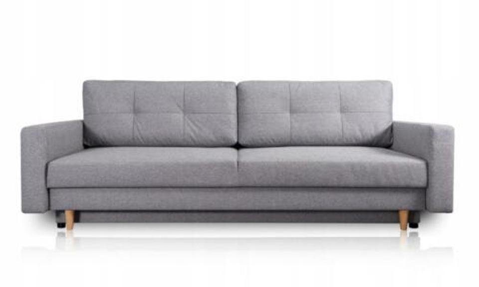 JVmoebel Sofa, Grau 3 Sitzer Sofa Luxus Wohnzimmer Stil Design Modern