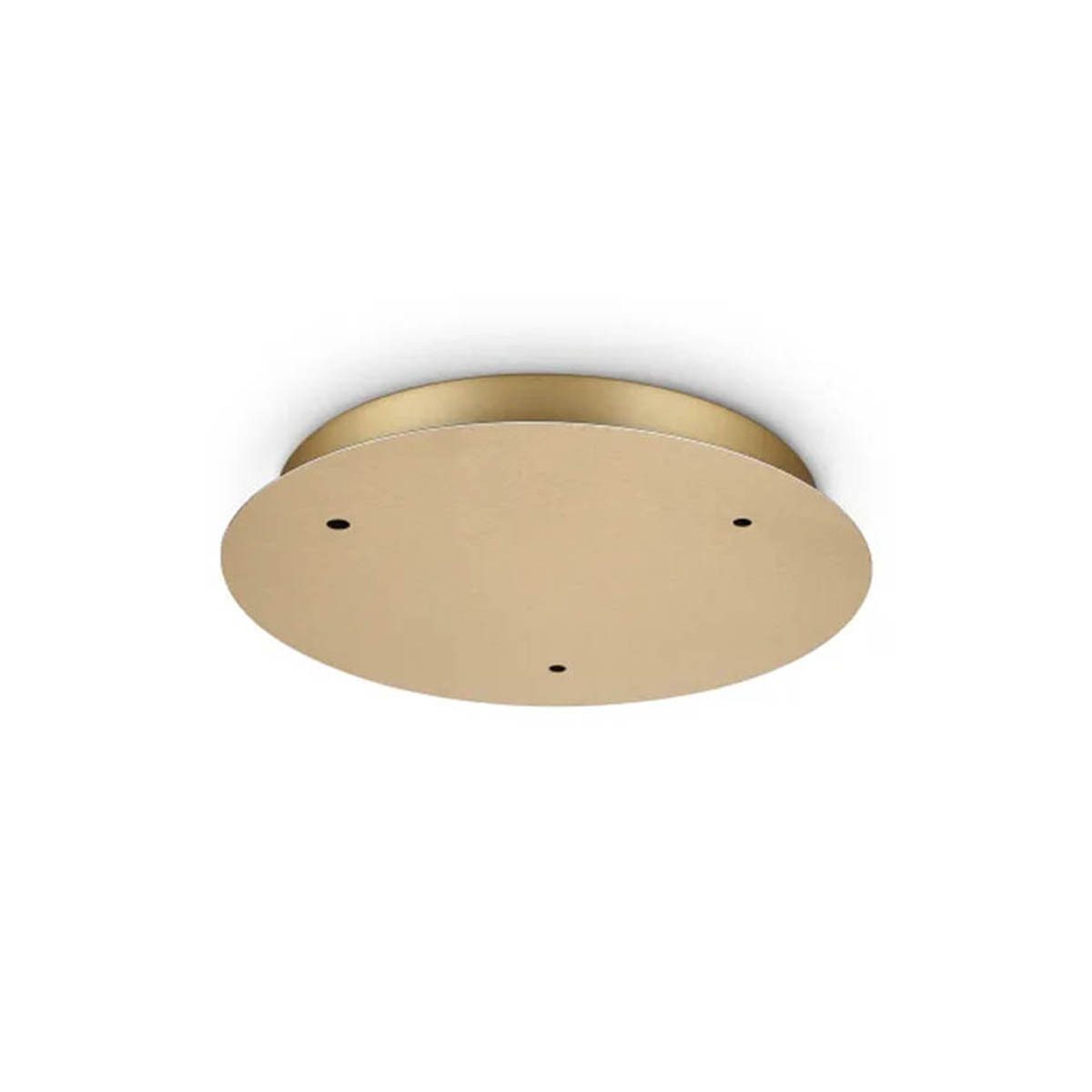 Ideal Lux Lampen-Verteiler Lampen Baldachin rund 3-fach, Runder Mehrfachbaldachin mit 3 Kabelöffnungen, Ø 30 cm, Höhe 3,6 cm