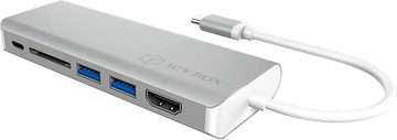 ICY BOX Laptop-Dockingstation ICY BOX Dockingstation USB-C zu USB 3.0, HDMI, SD und RJ45