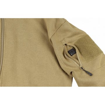 MFH Sweatjacke Sweatjacke, Tactical, coyote tan - XXXL Kopfhörerausgang