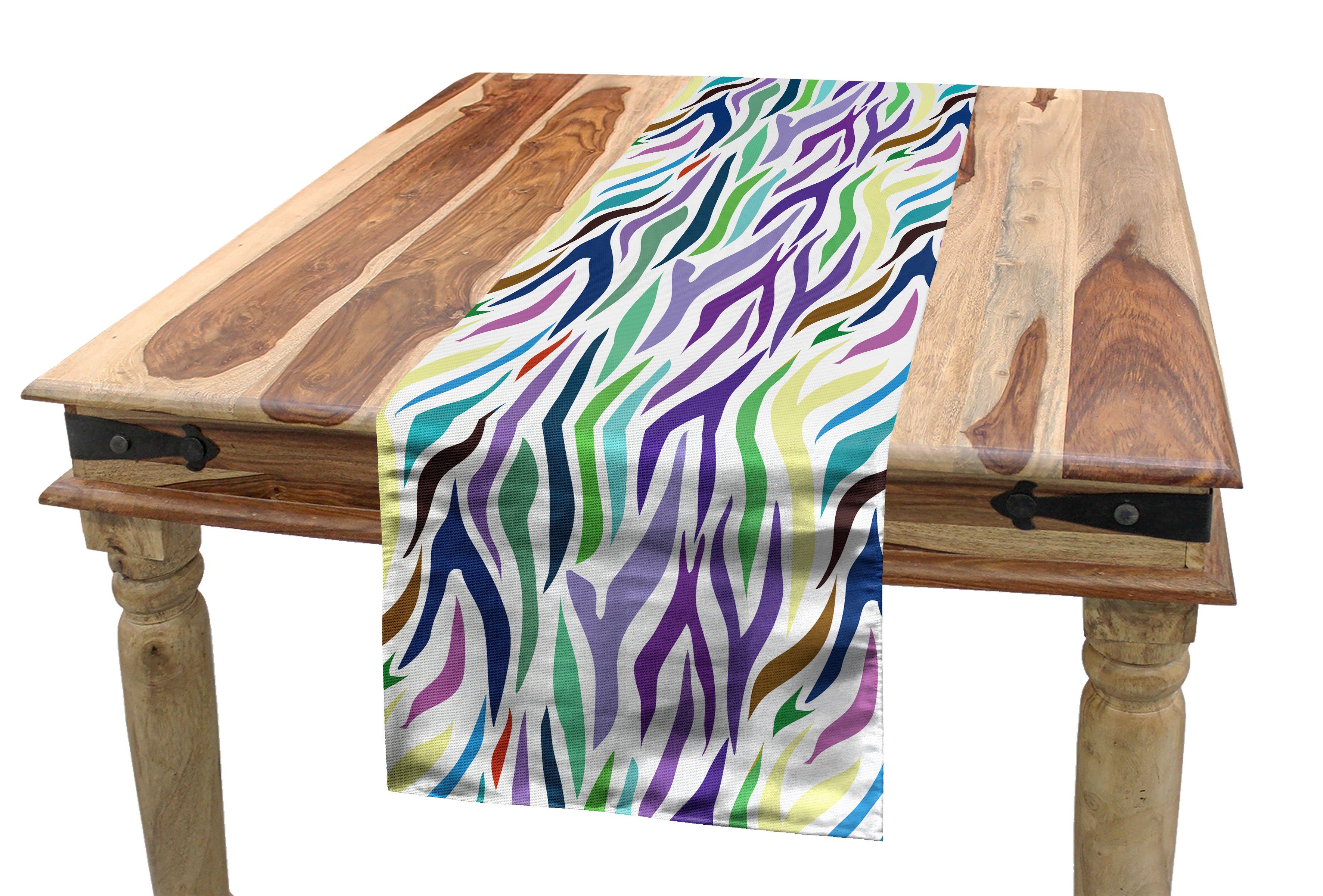 Abstrakt Tischläufer Tischläufer, Küche Dekorativer Abakuhaus Leopard-Motiv Oriental Rechteckiger Esszimmer