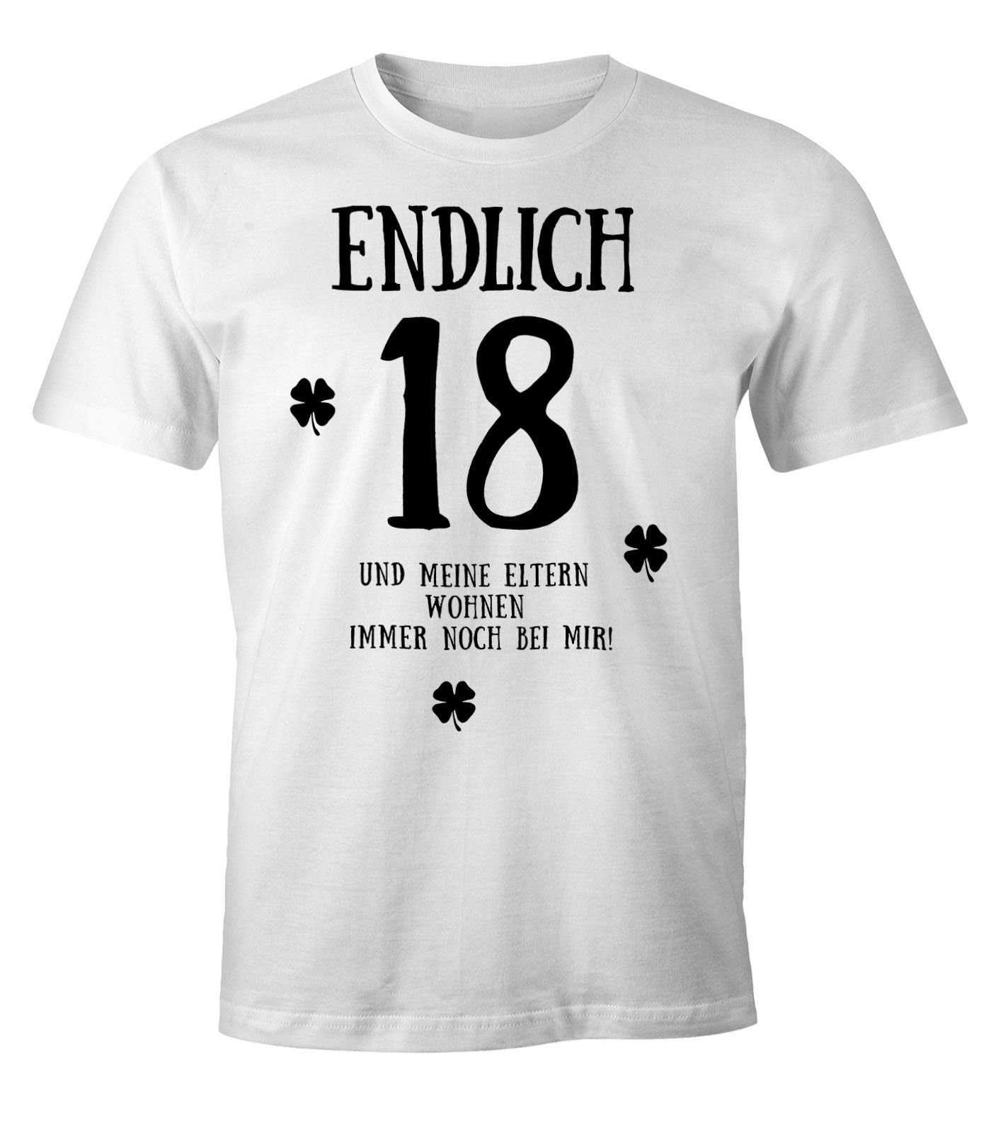 MoonWorks Print-Shirt Herren T-Shirt Endlich 18 günstig online kaufen