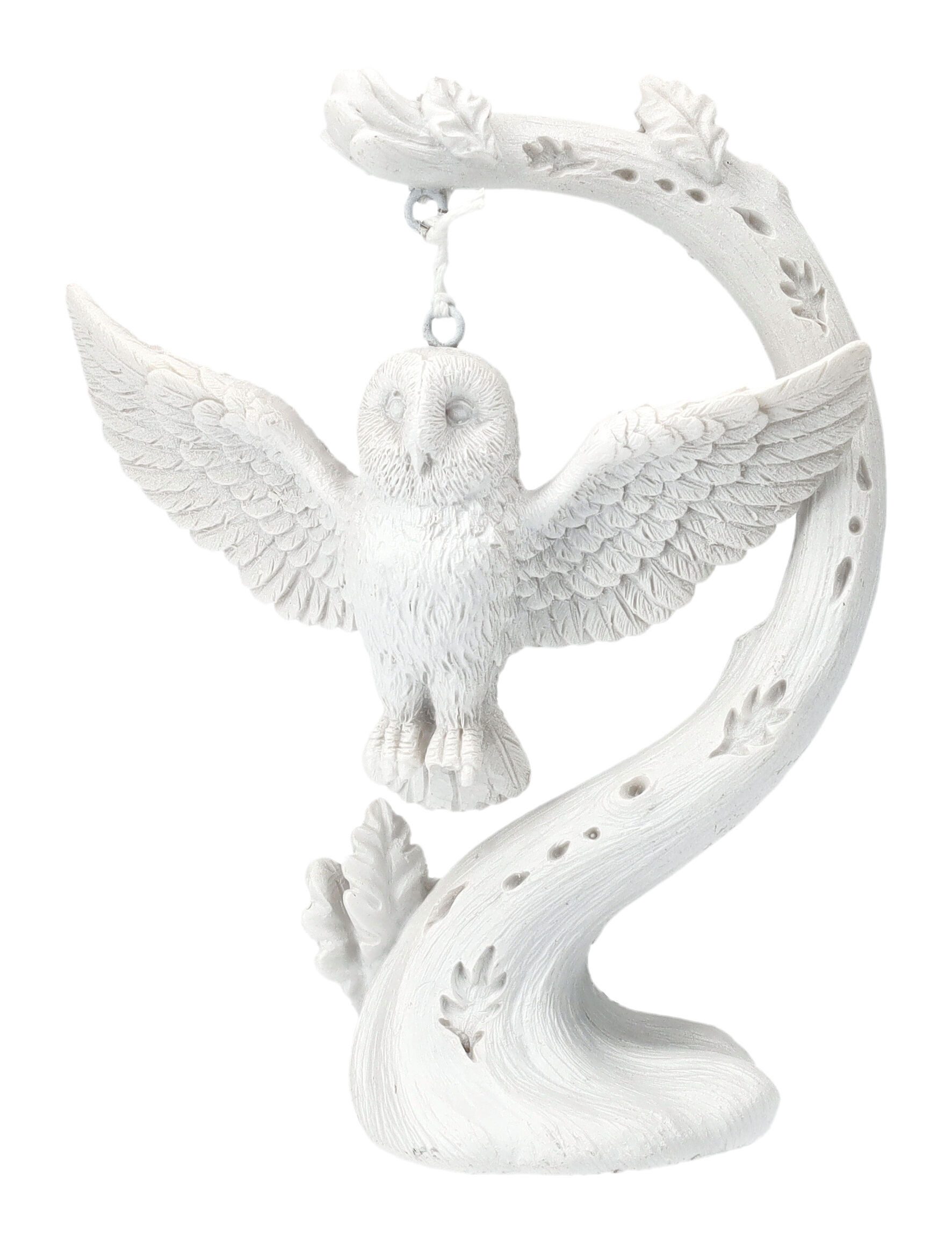 Figuren Shop GmbH Tierfigur Eulen Figur weiß - Flight - Dekofigur Аксессуары для дома Tiere Tierfigur
