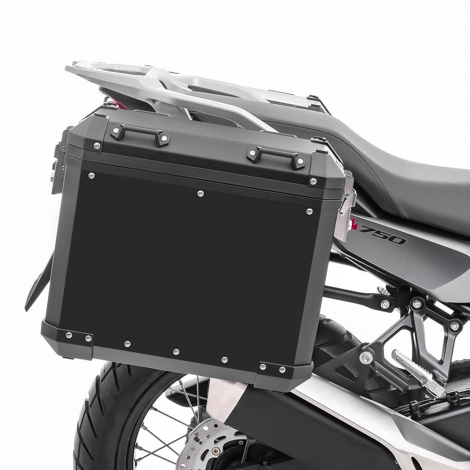 Bagtecs Kofferset Set Alukoffer + Kofferträger passend für Honda Transalp XL 750 23-26 A