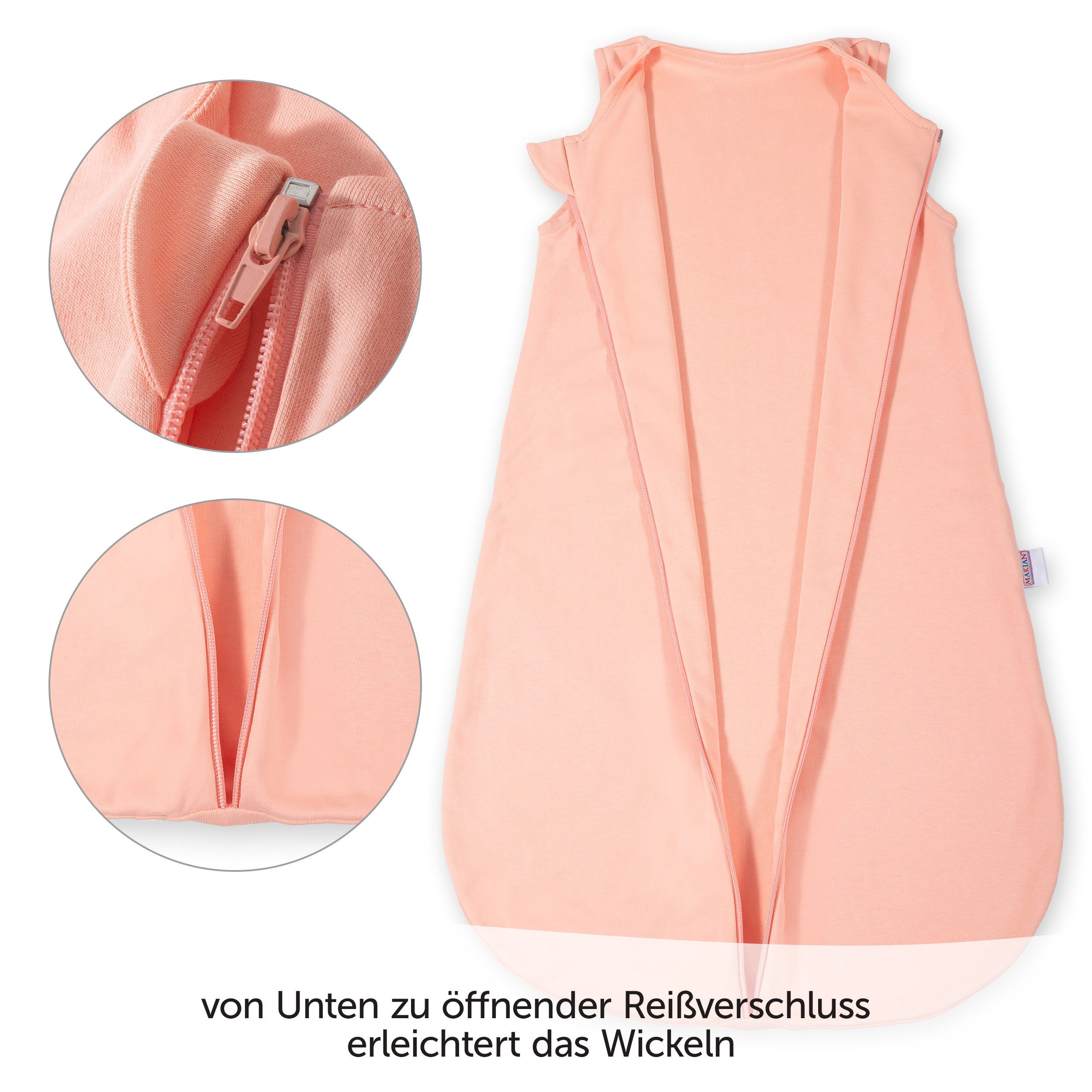 Makian Schlafsack Interlock - Apricot, Baby günstig online kaufen