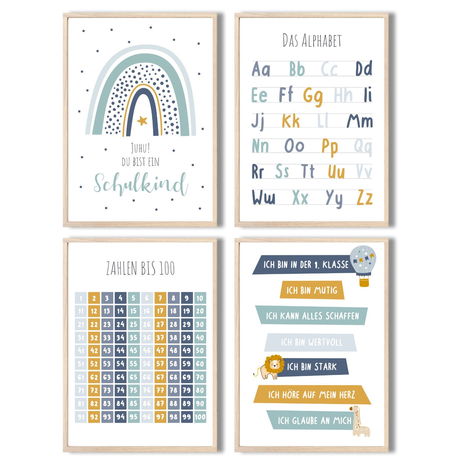 MeinBaby123® Poster Lernposter, Bilder Kinderzimmer Deko, günstig online kaufen