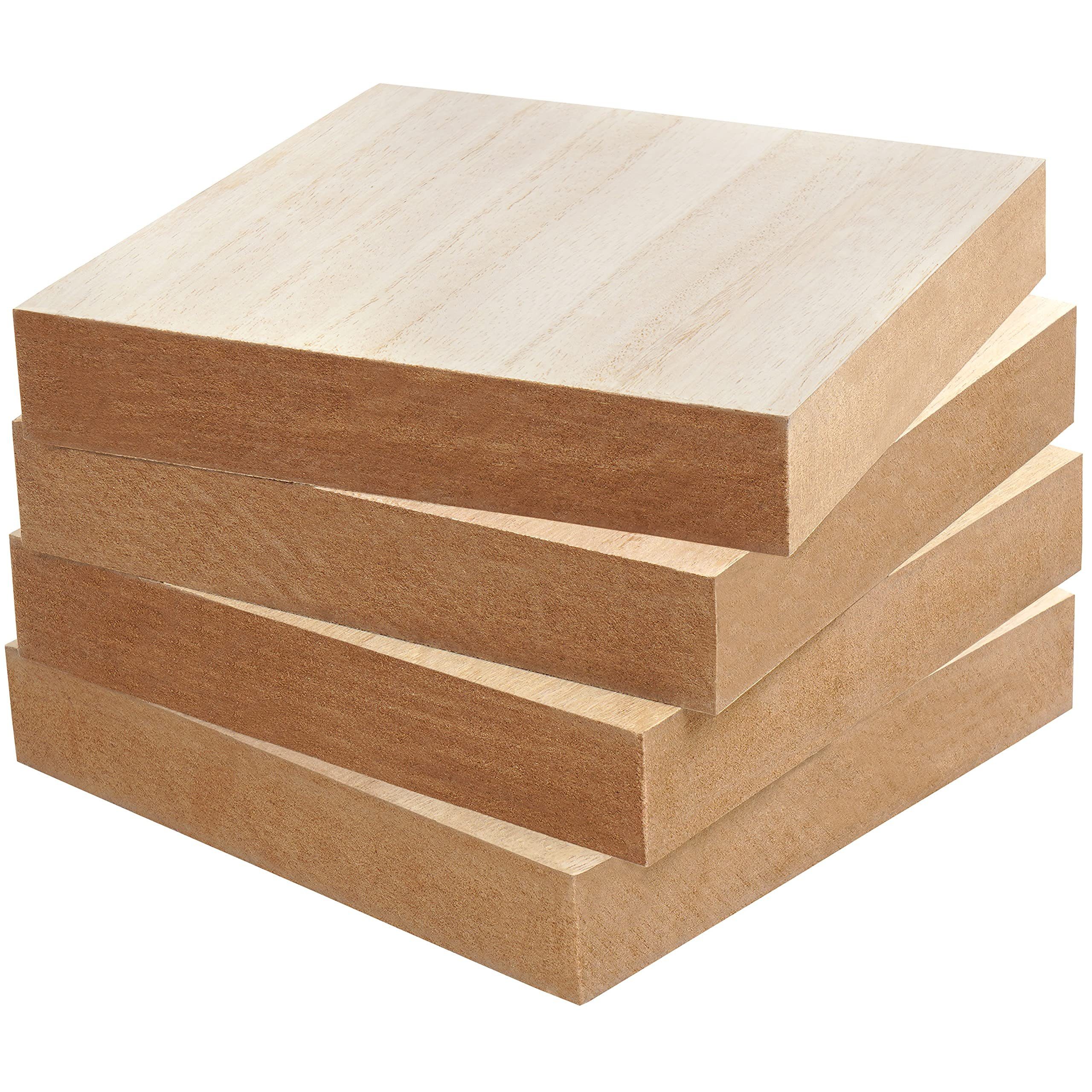 Belle Vous Streudeko Natürliche Holzplatten für Bastelarbeiten (4