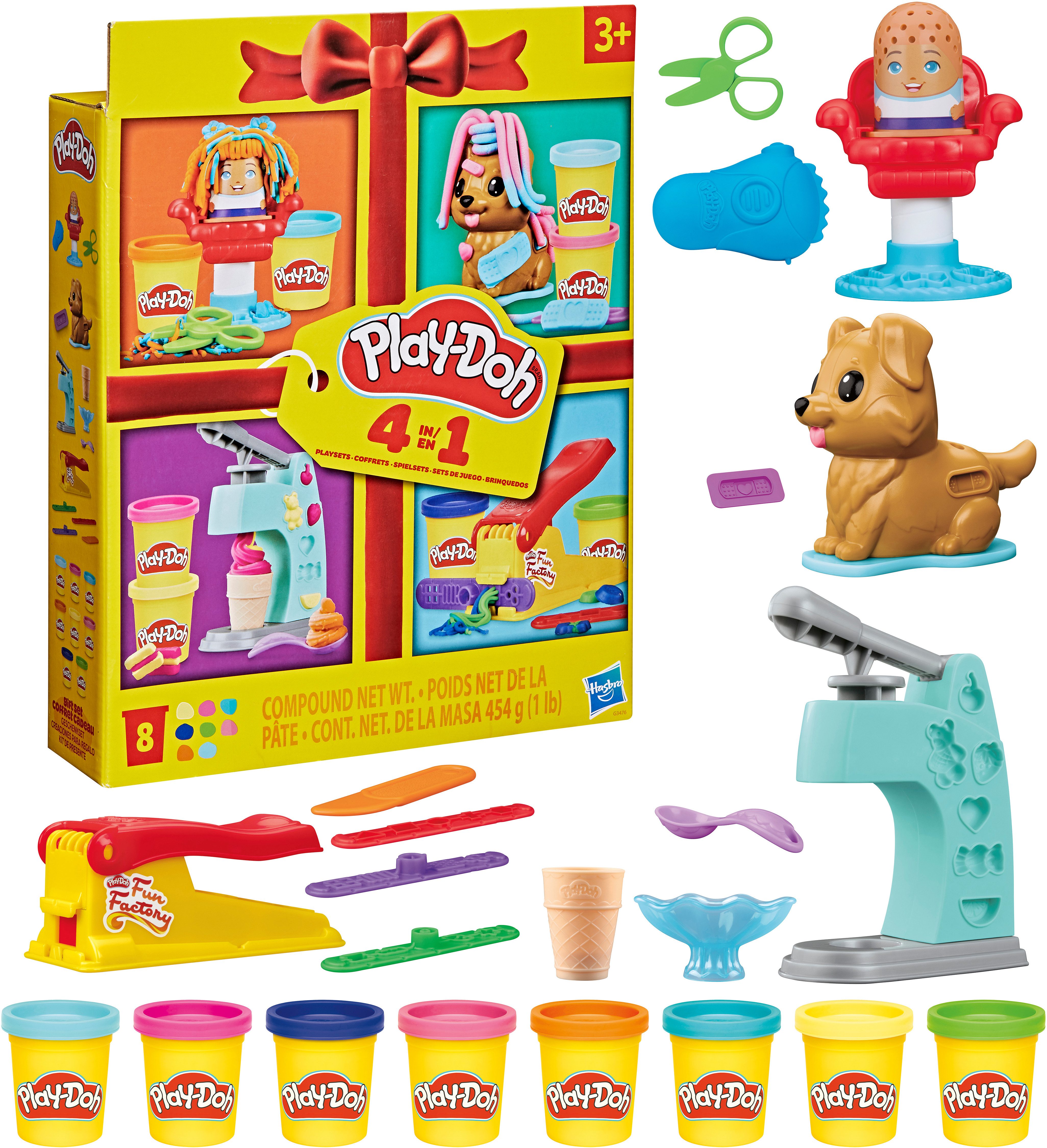 Hasbro Knetform-Set Play-Doh 4-in-1 Spielsets