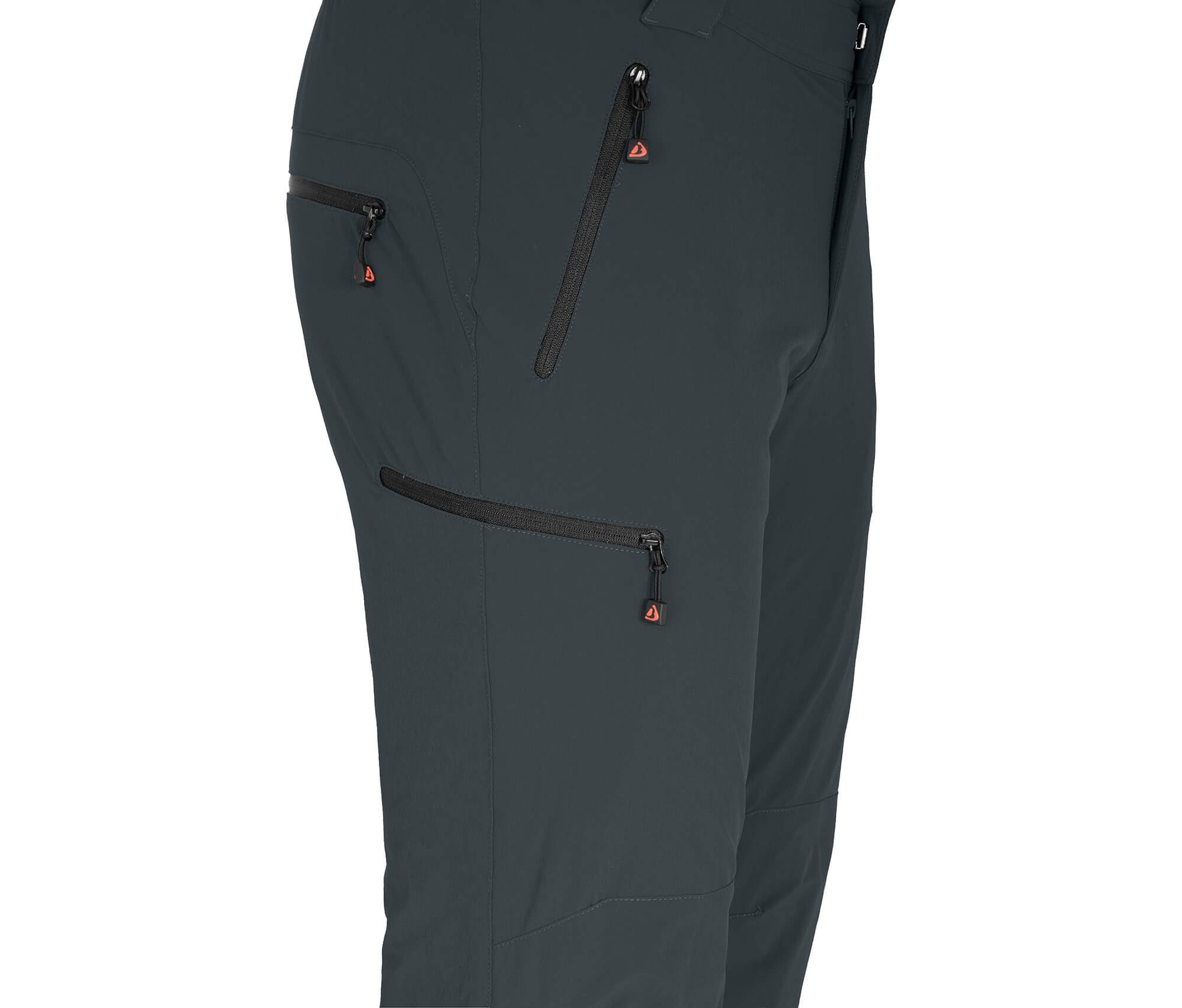 Bergson Outdoorhose RAISIO COMFORT Herren Winter Wanderhose, warm gefüttert, elastisch, Langgrößen, dunk