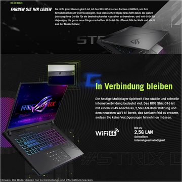 Asus ROG Strix G16 Gaming-Notebook (Intel, RTX 4070, 4000 GB SSD, WQXGA Display, Core i9-13980HX Backlit Keyboard, QWERTZ Tastatur)