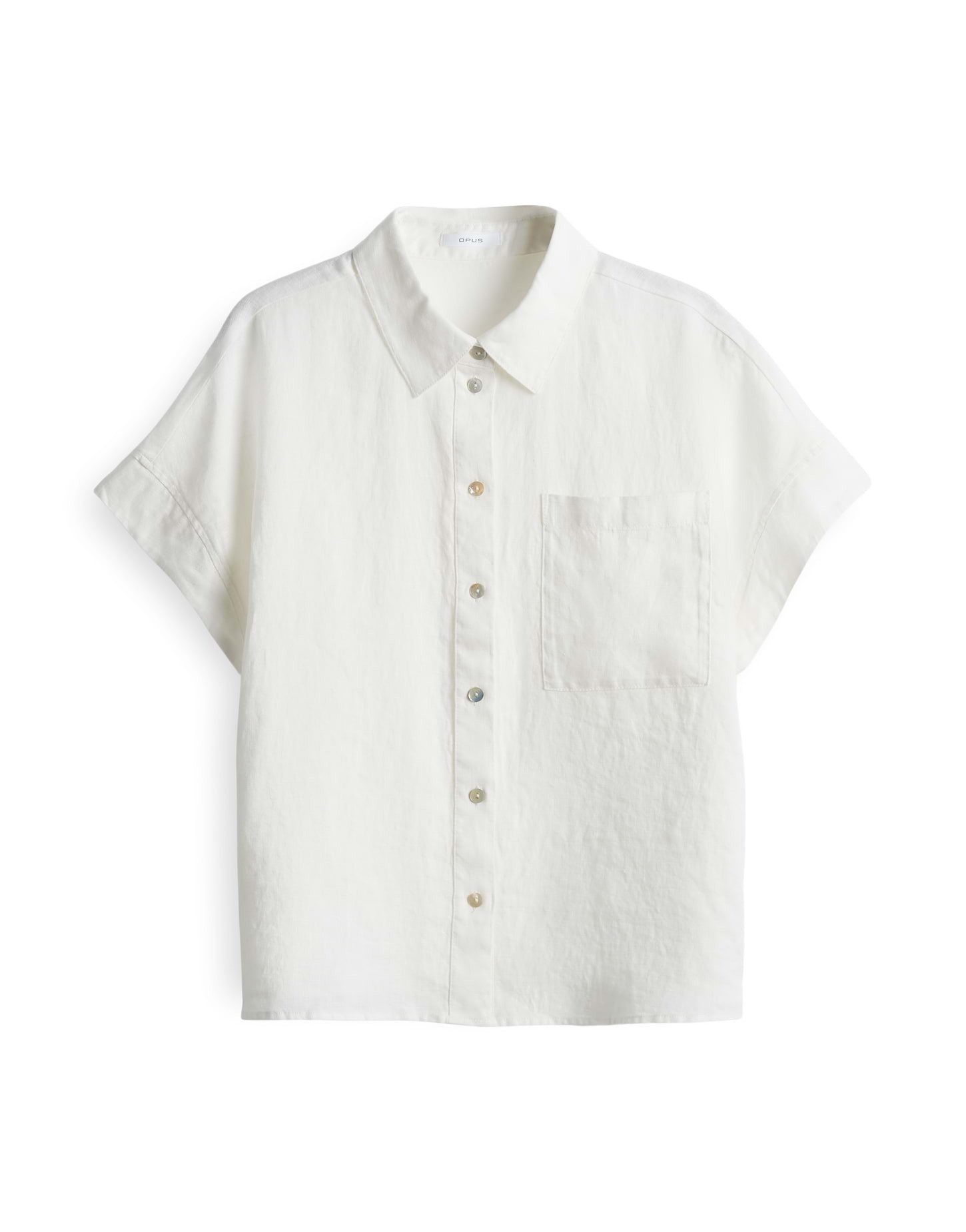 OPUS Kurzarmbluse FELISA Regular aus Leinen günstig online kaufen