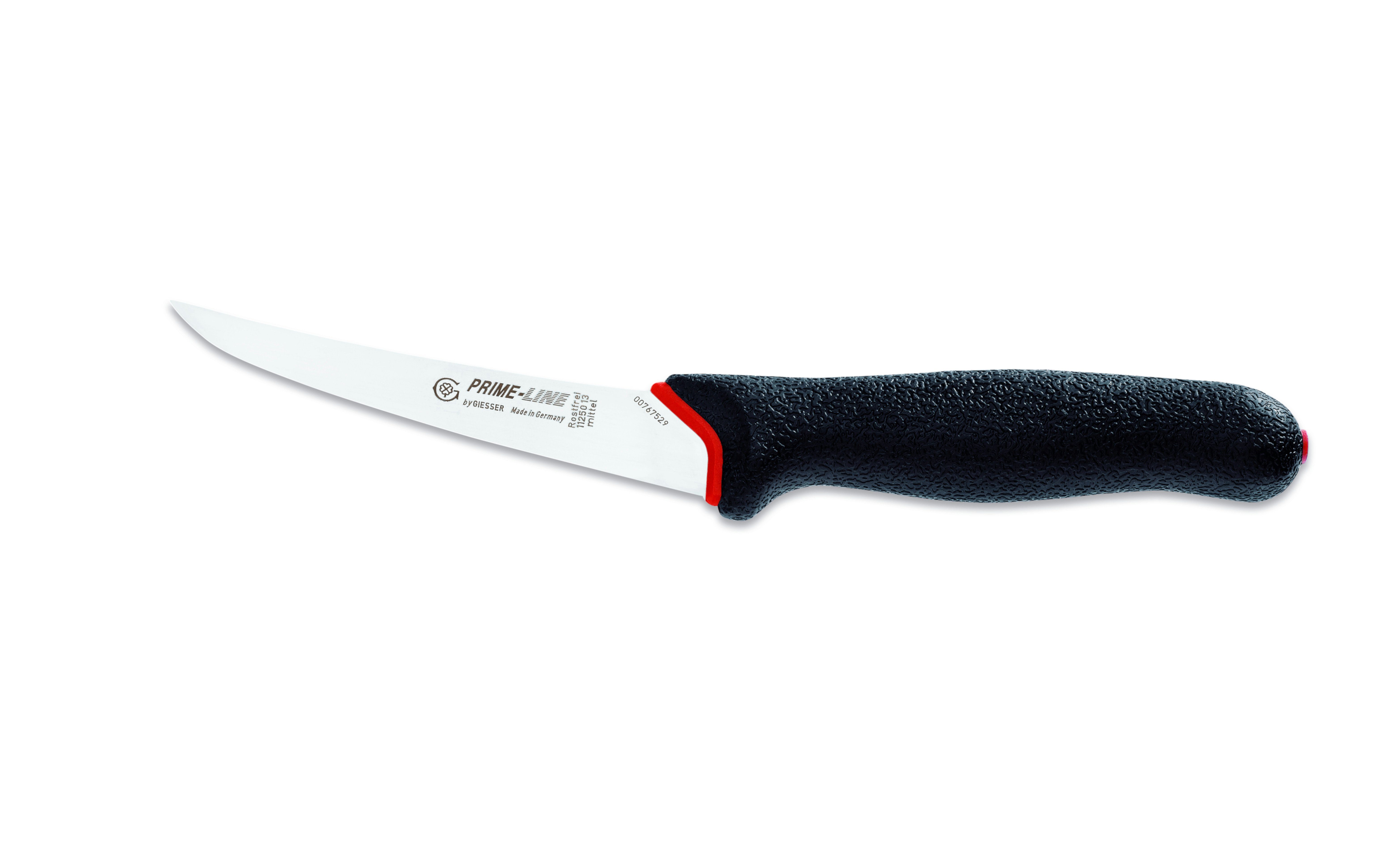 Giesser Messer Ausbeinmesser Fleischermesser 11250 13/15, PrimeLine, rutschfest, weicher Griff schwarz