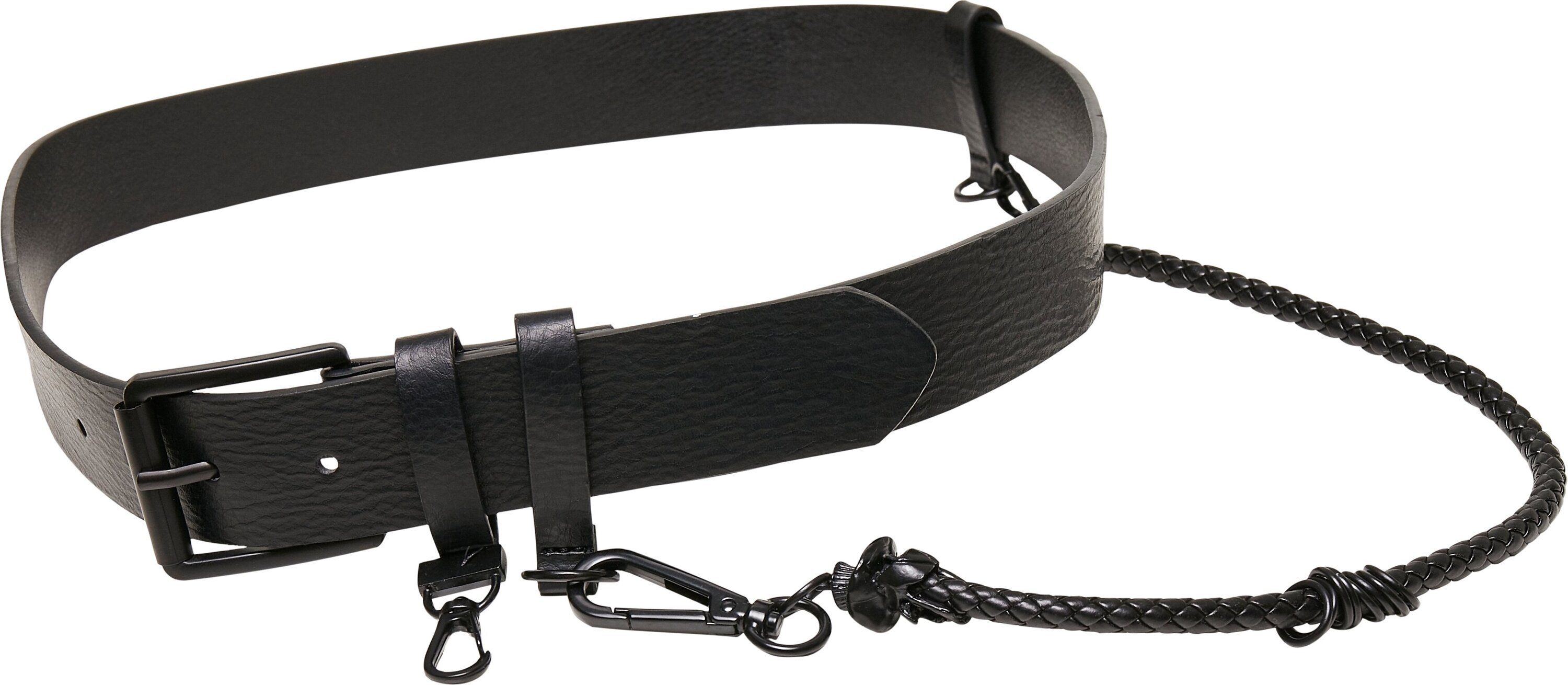 URBAN CLASSICS Hüftgürtel Accessories Imitation Leather Belt With Key Chain | Hüftgürtel