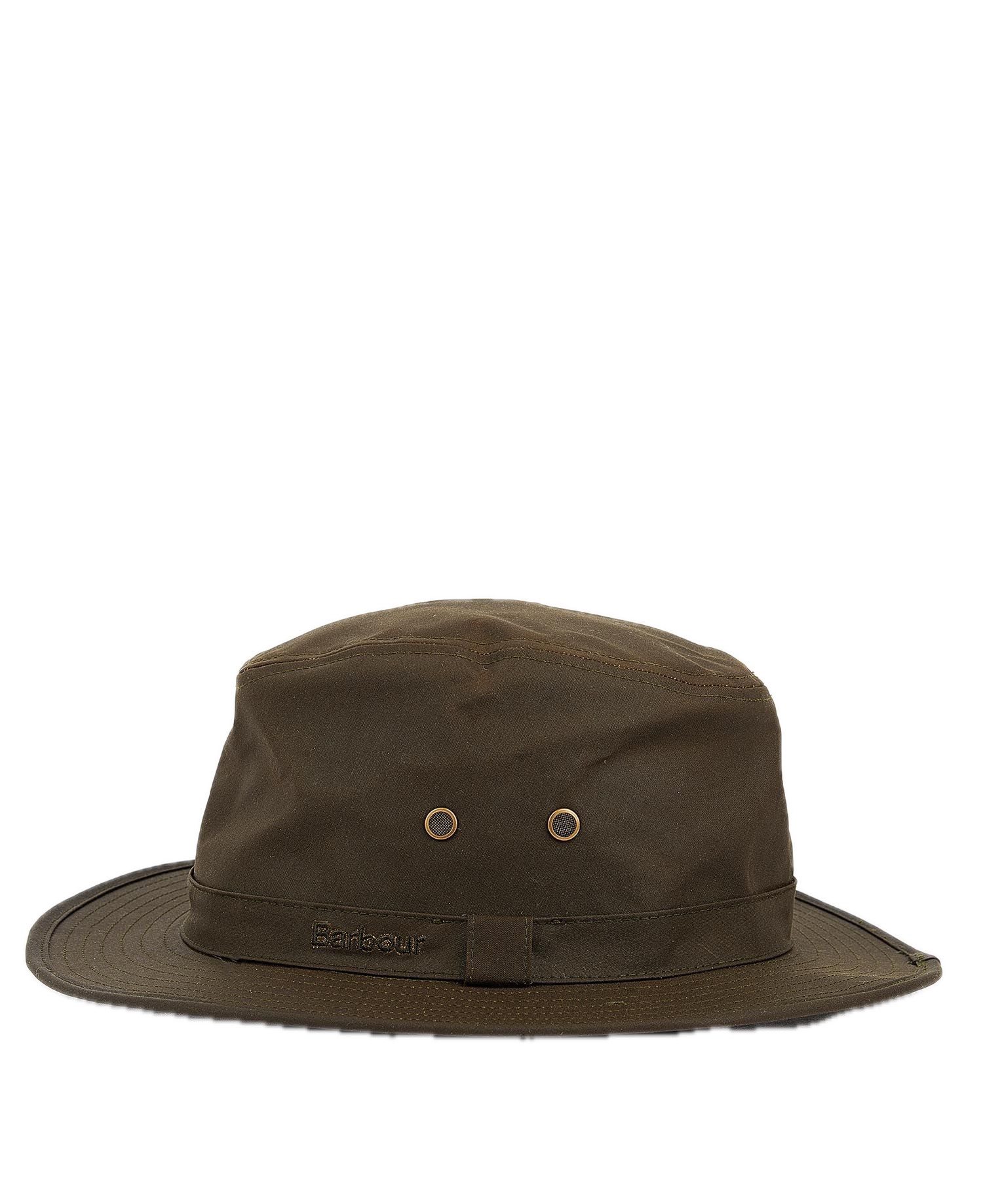 Barbour Outdoorhut BARBOUR Dawson Wax Safari Hat Olive (1-St)