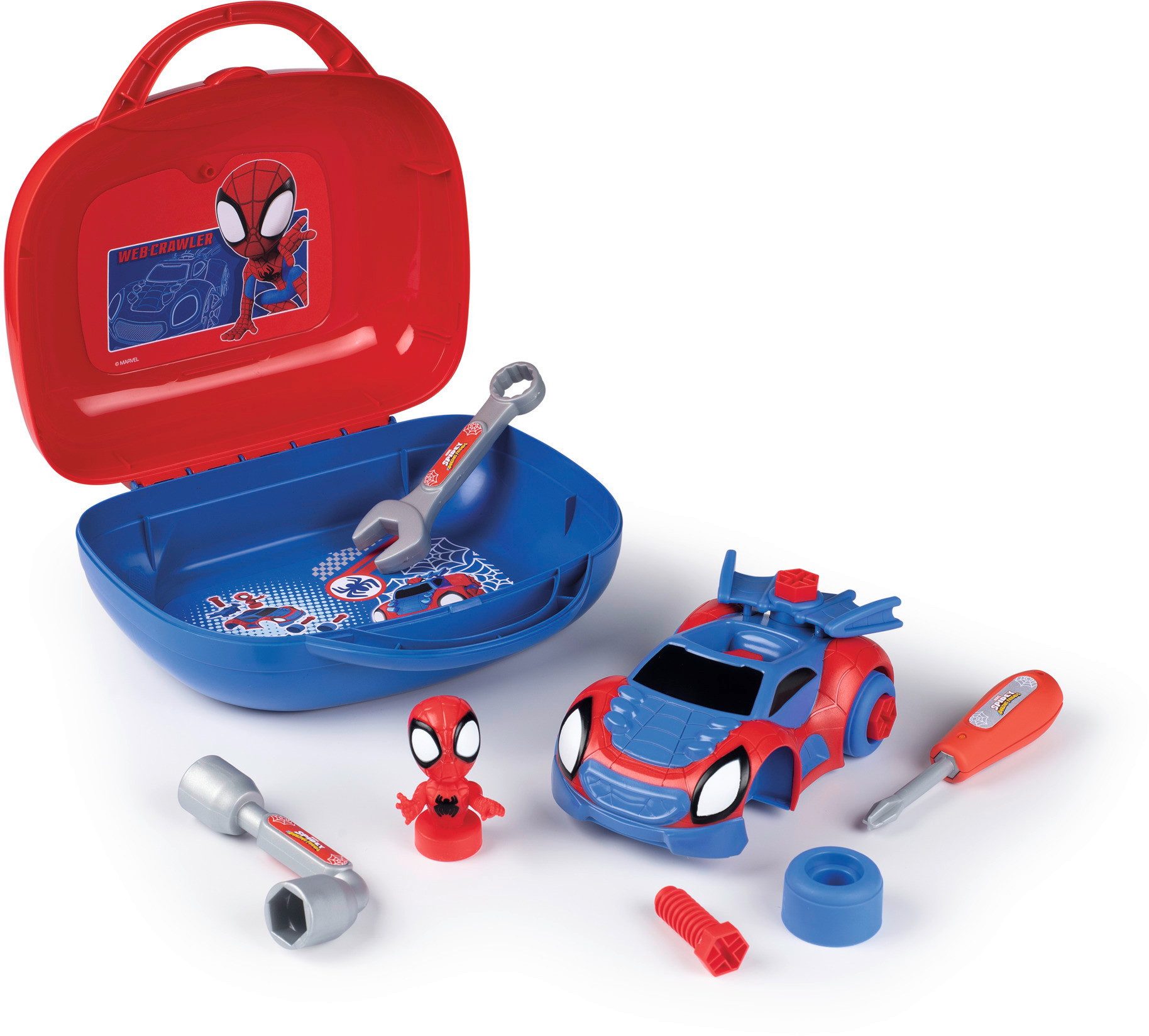 Smoby Spielzeug-Auto Spielwelt Werkstatt Spidey Werkzeugkoffer Auto Set 760 günstig online kaufen
