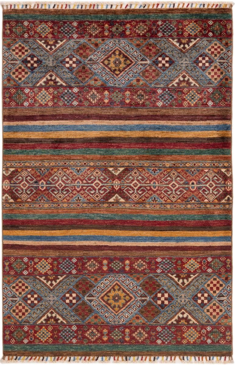Orientteppich Arijana Shaal 102x157 Handgeknüpfter Orientteppich, Nain Trading, rechteckig, Höhe: 5 mm