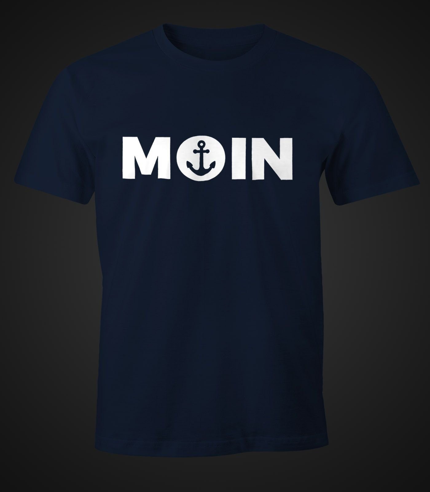 MoonWorks Print-Shirt Cooles Herren T-Shirt Moin günstig online kaufen
