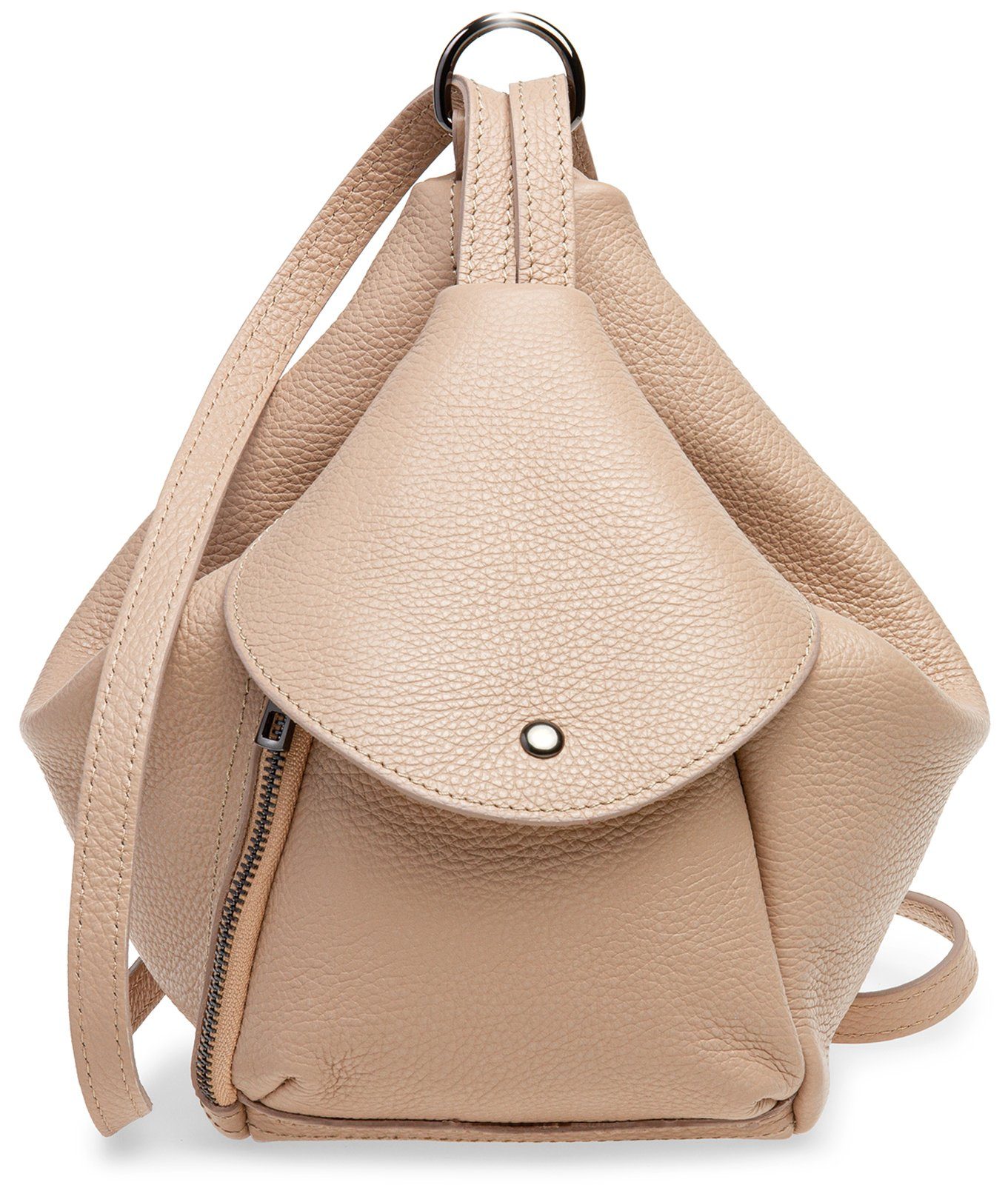 Caspar Cityrucksack 2in1 Leder Schultertasche Damen günstig online kaufen