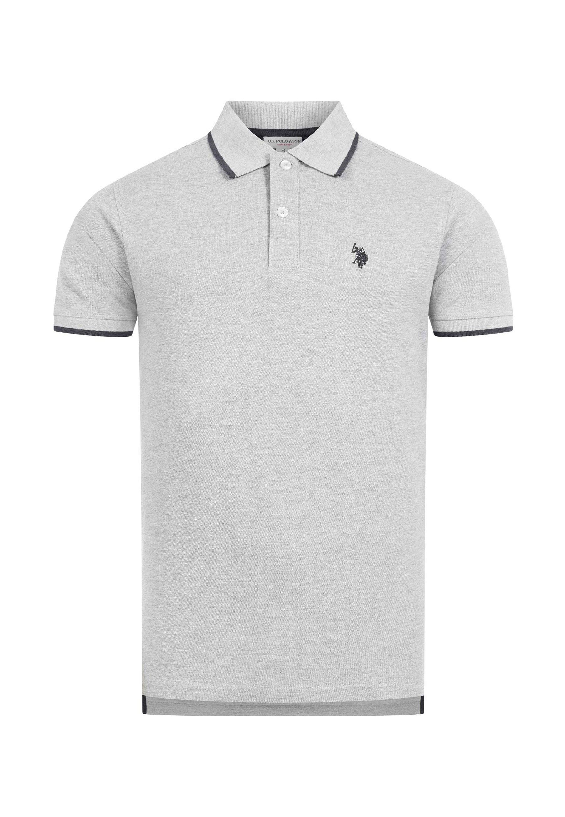 Poloshirt USTristaan Klassisches Shirt mit Knopfleiste und Logostickerei
