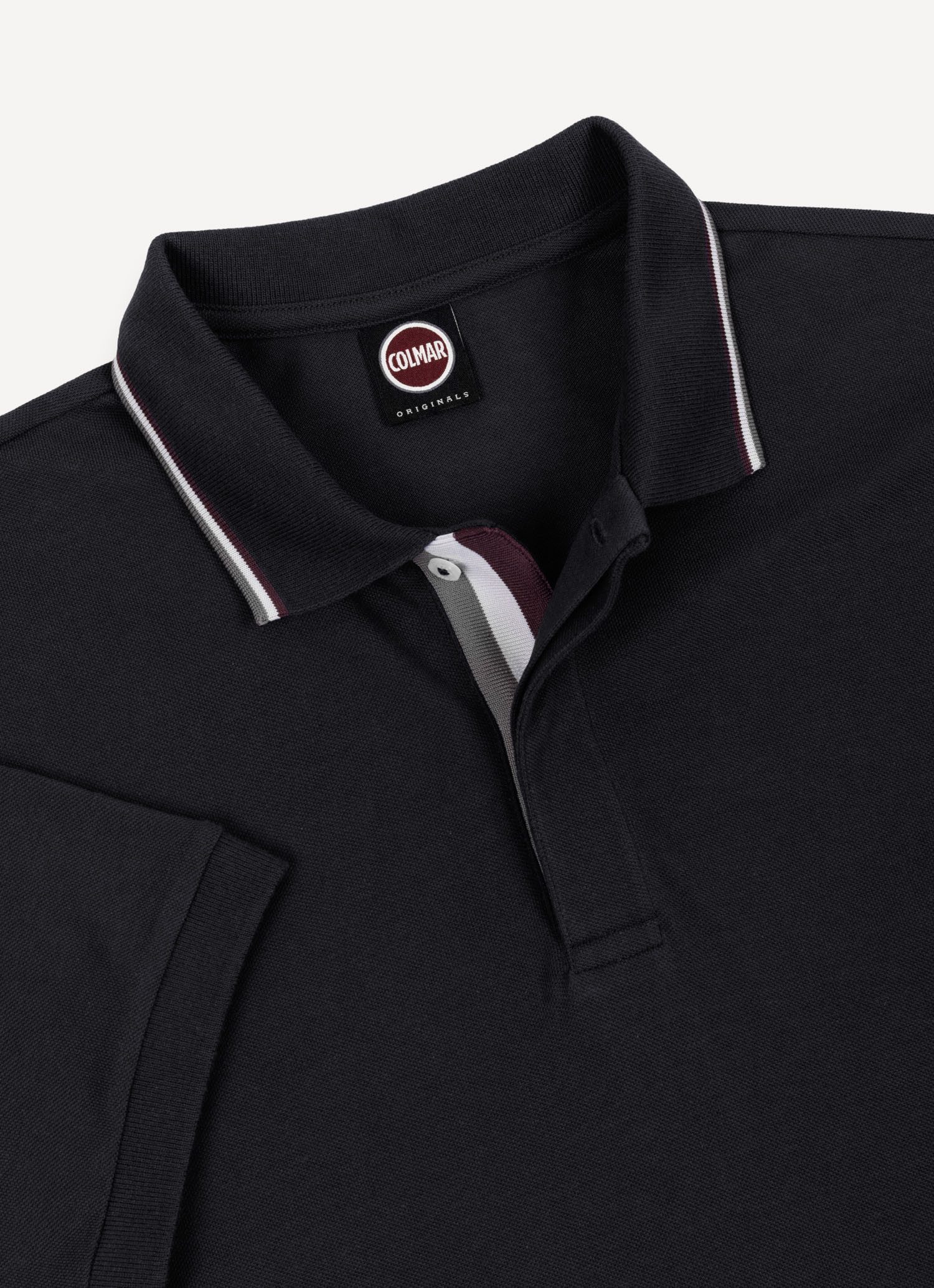 Colmar Poloshirt MENS KNITTED SHIRT aus Baumwolle, verdeckte Knopfleiste, regular fit