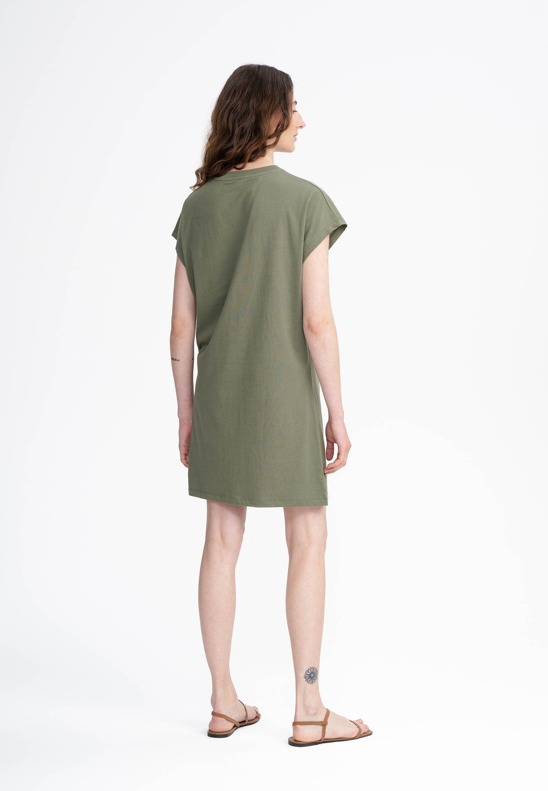 MELA Shirtkleid T-Shirt Kleid Style SUNEA Fein gerippter Kragen