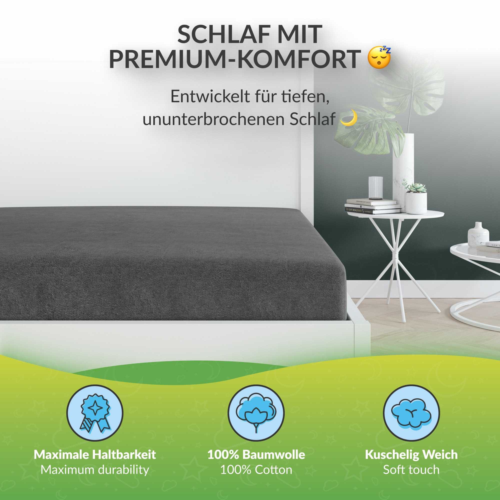 etérea Himmlische Qualität Spannbettlaken Flanell Spannbetttuch und Bettlak günstig online kaufen