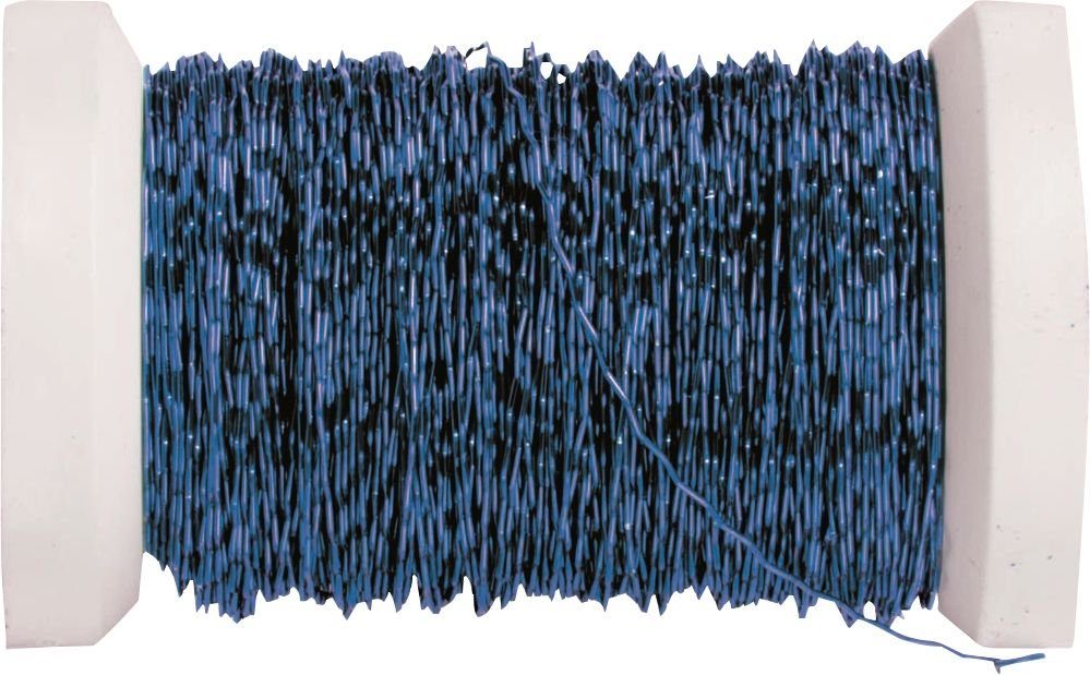 Glorex Bastelnaturmaterial Glorex Effektdraht blau, 0,3 mm