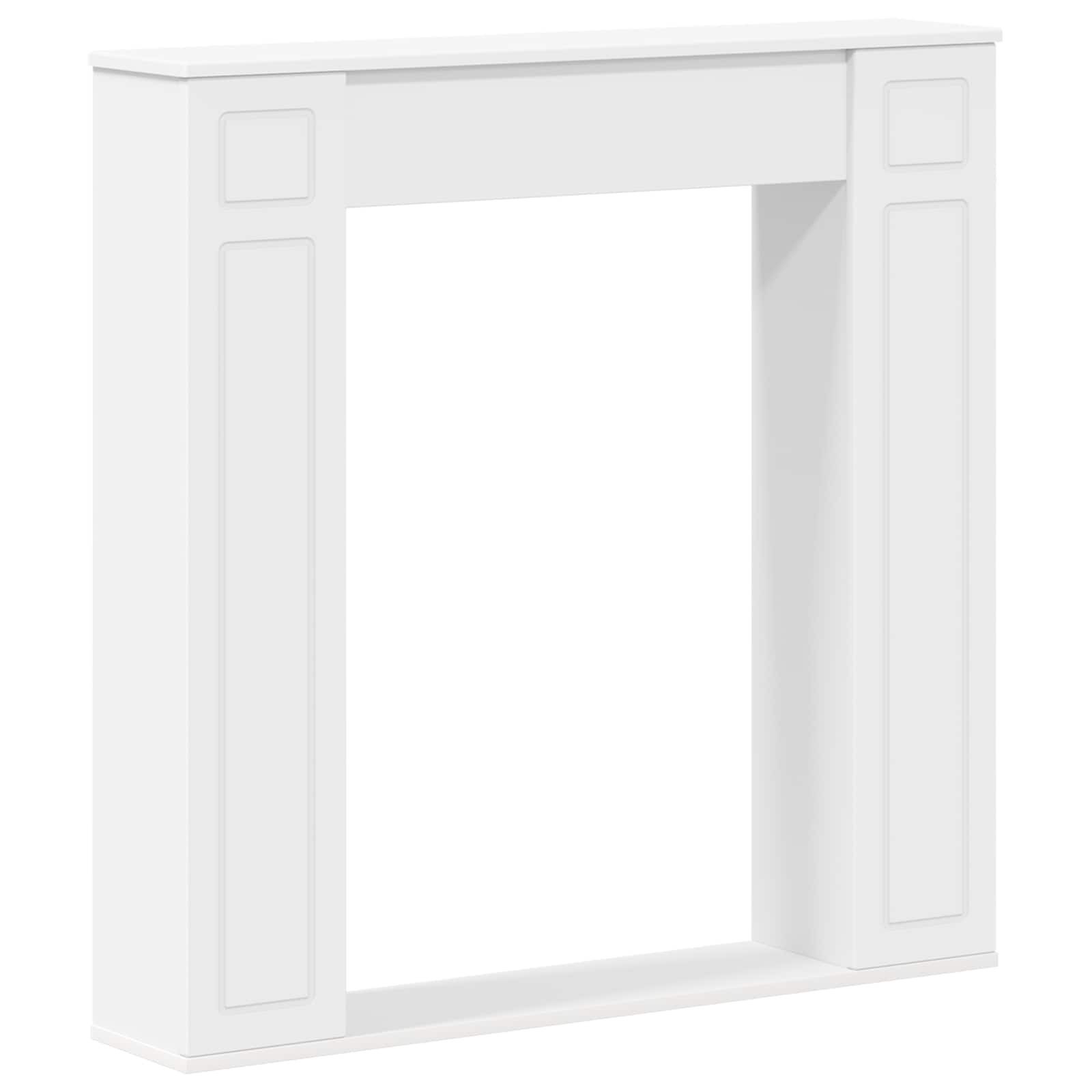 vidaXL Bodenschutzplatte 100 x 20 x 100 cm Kaminumrandung Weiß 100x20x100 cm Holzwerkstoff Rech
