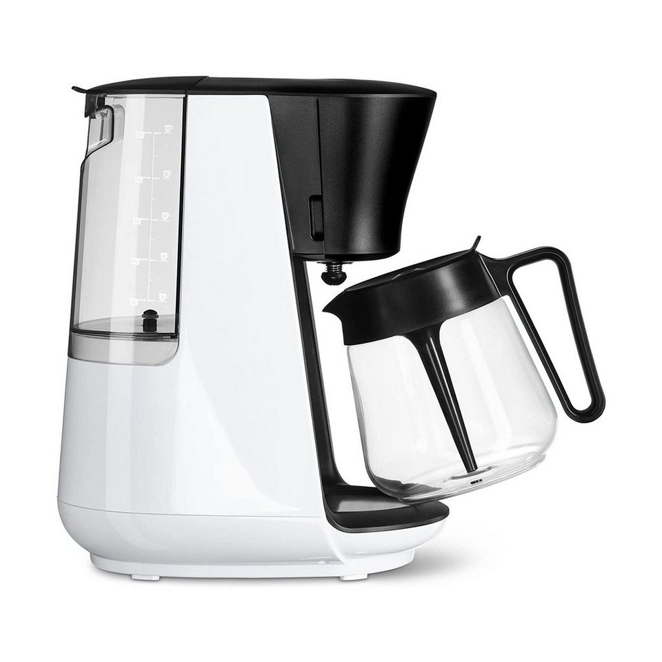 Tchibo Filterkaffeemaschine Let's Brew bis zu 10 Tassen Filterkaffee, 1.25l  Kaffeekanne, 1x4, Edelstahl-Warmhalteplatte, Tropf-Stopp, Abschaltautomatik