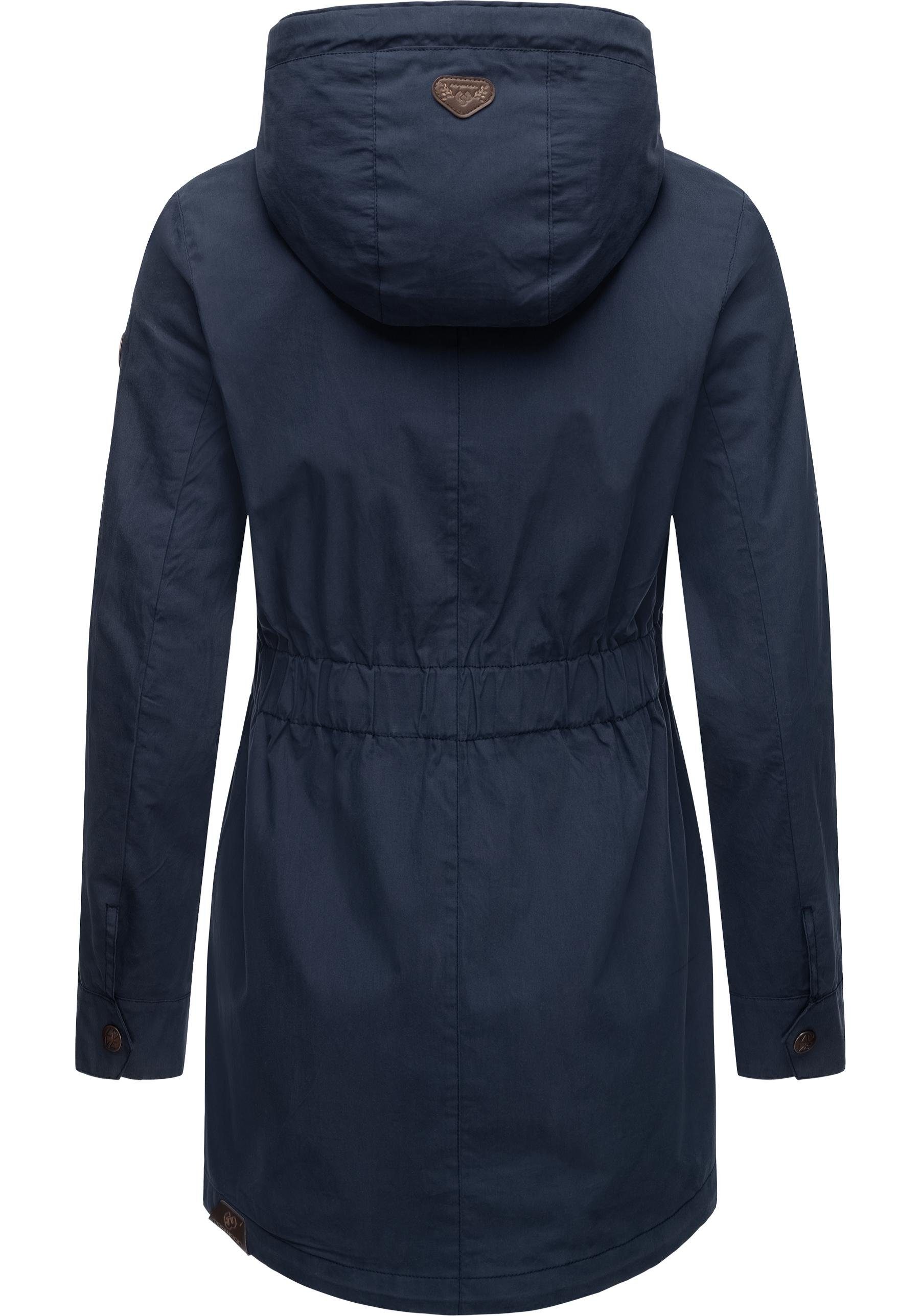 Ragwear Outdoorjacke Mondda schicker Damen Übergangsparka mit tollen Details