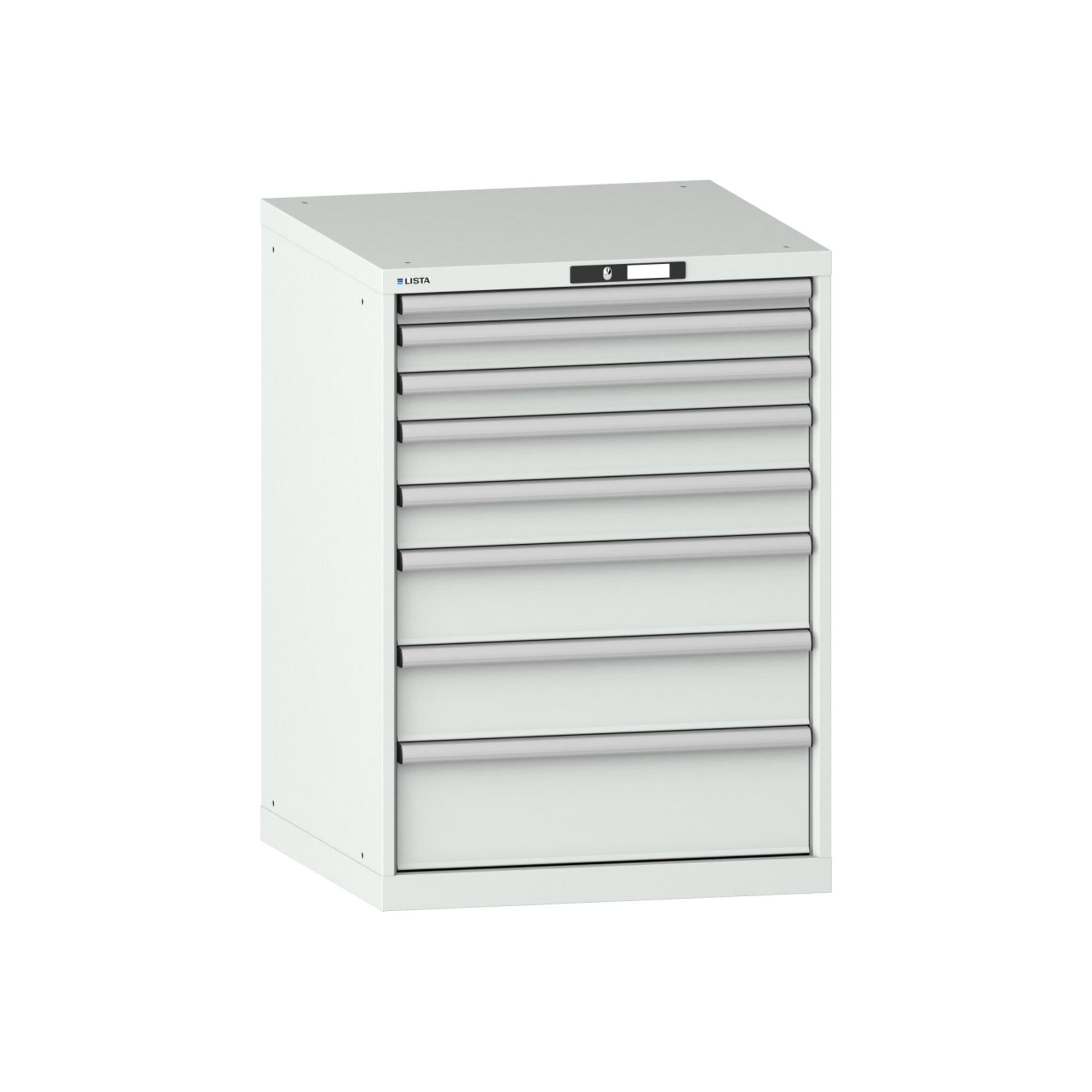 LISTA Werkzeugschrank Lista Schubladenschrank 36x36E (BxTxH) 717x725x1000mm KEY Lock R7035