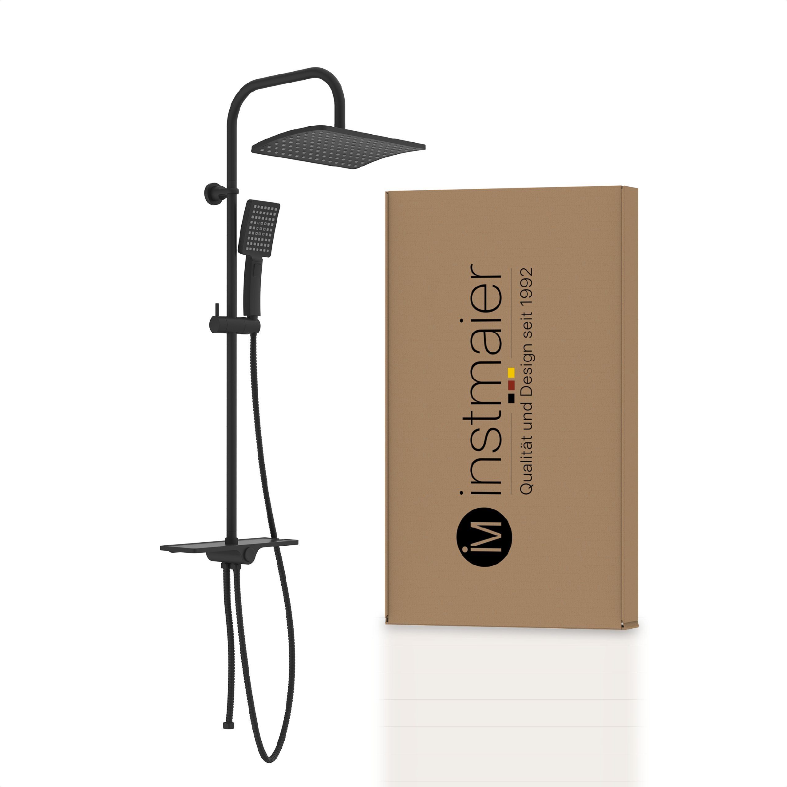 instmaier Brausegarnitur, 3 Strahlart(en), mit Duschablage, ohne Thermostat günstig online kaufen