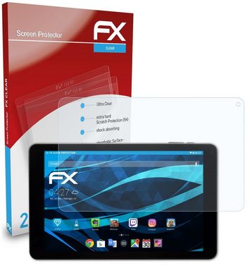 atFoliX Schutzfolie Displayschutz für Captiva Pad 10 3G Plus, (2 Folien), Ultraklar und hartbeschichtet