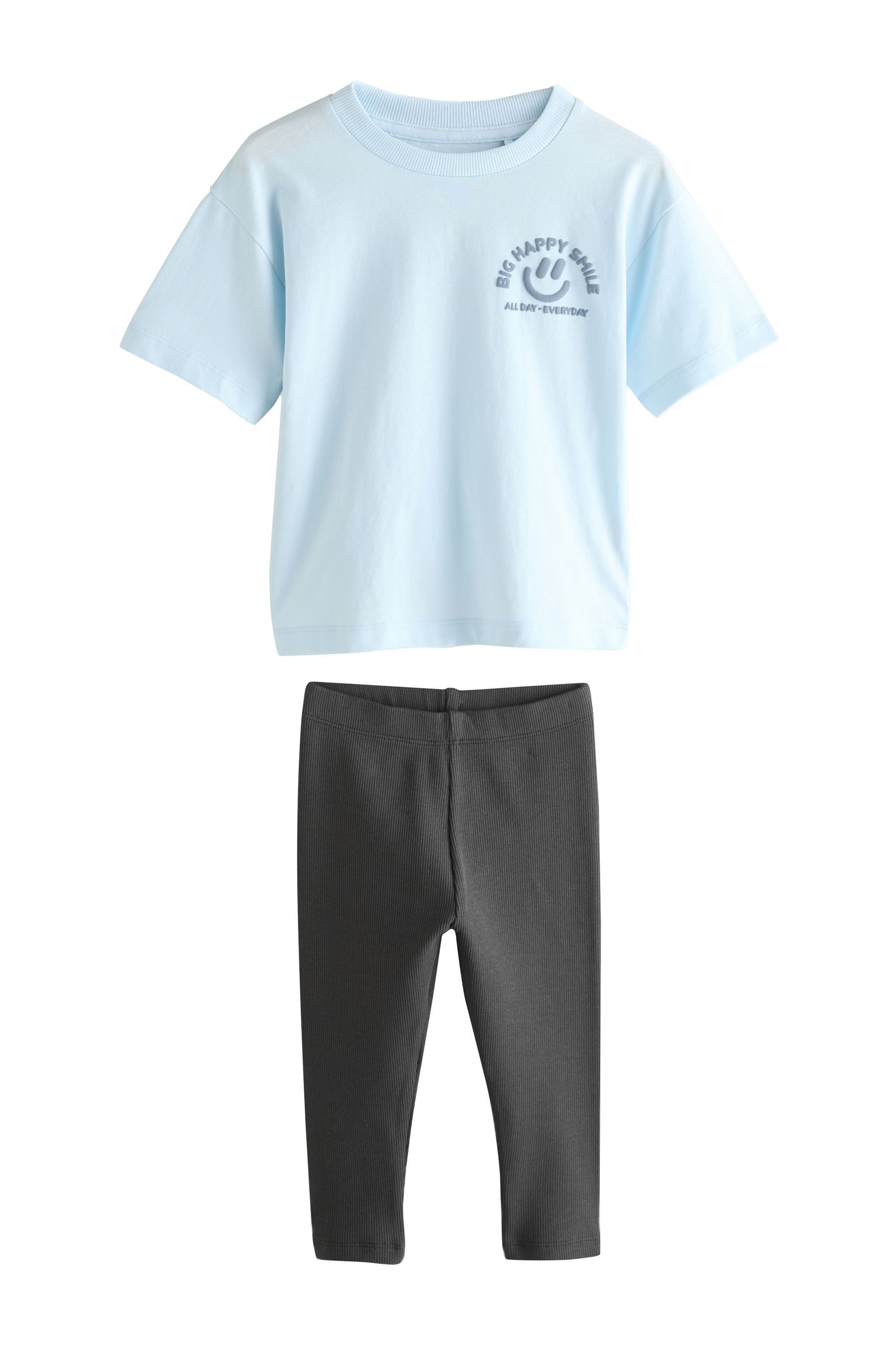 Next Shirt & Leggings Kurzarm-T-Shirt und Leggings im Set (2-tlg)