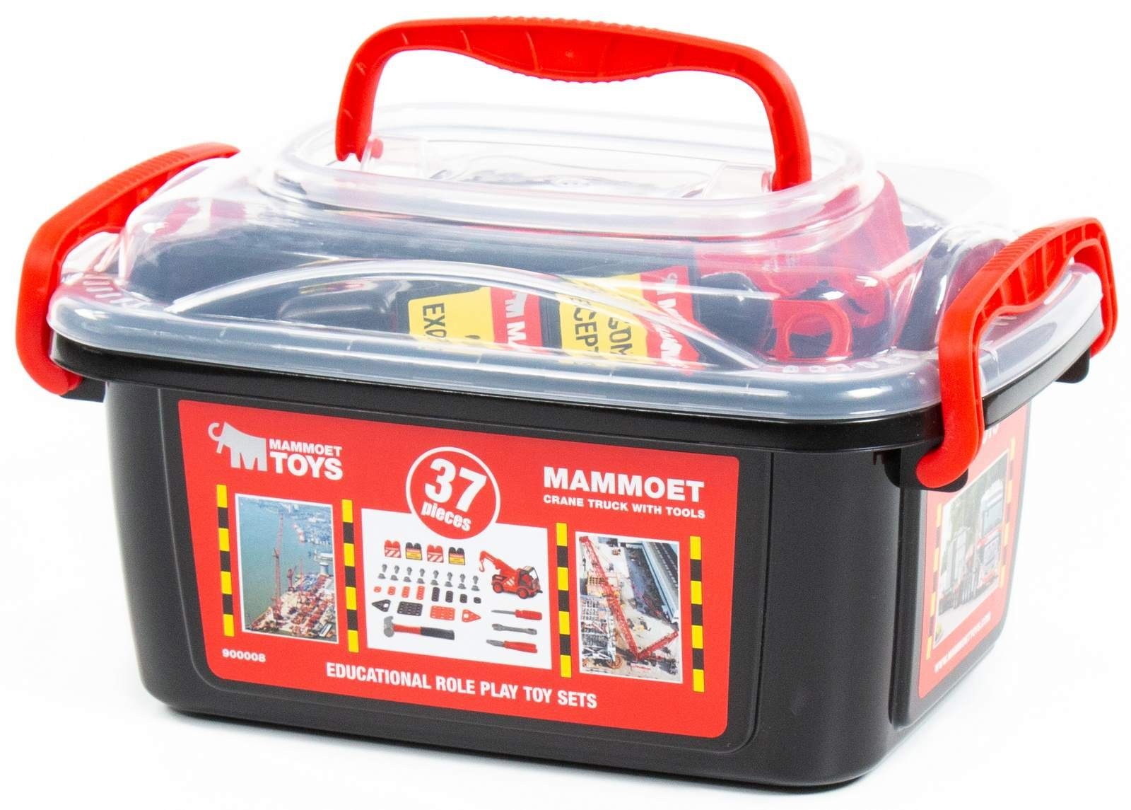 Polesie Kinder-Werkzeug-Set Werkzeugbox 36-tlg mit MAMMOET günstig online kaufen