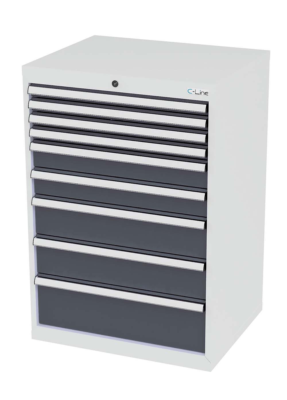 Simplaflex Werkzeugschrank Simplaflex Schubladenschrank, 9 Schubladen, BxTxH 700x575x1020 mm