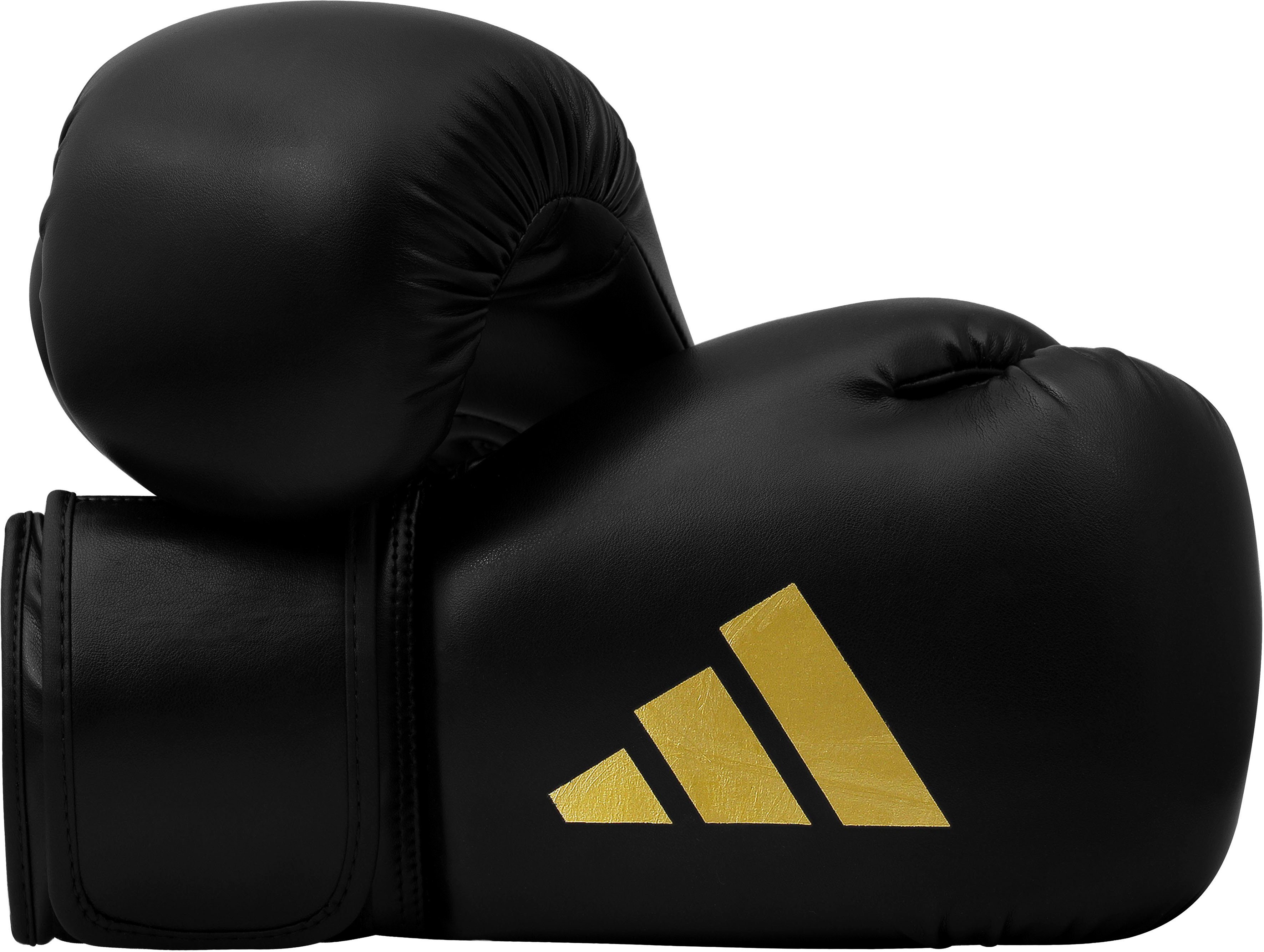 adidas Performance 50 schwarz/gold Kinderboxhandschuhe Speed