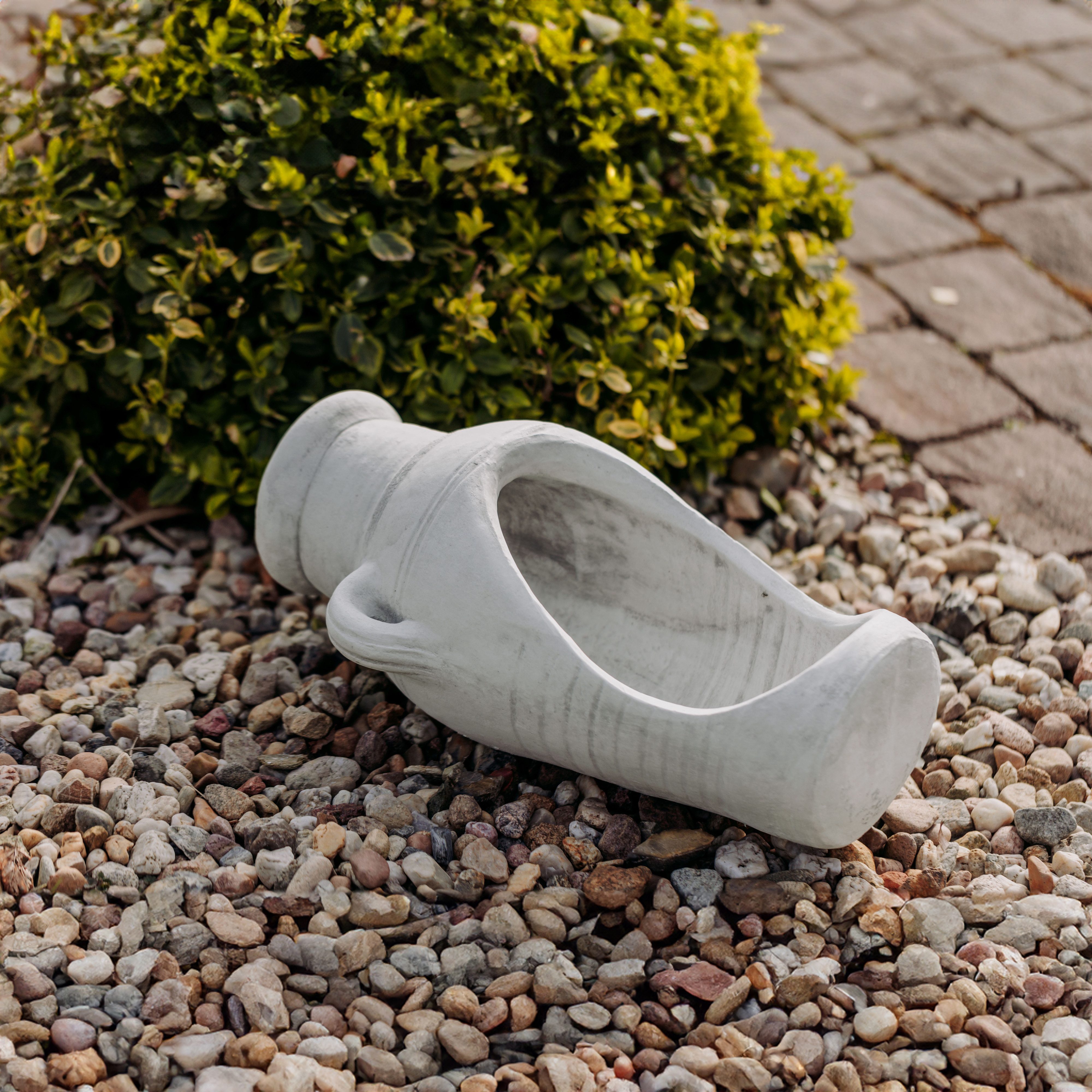 gartendekoparadies.de Pflanzkübel Amphore als Pflanzschale Pflanzgefäß, H. 23 cm, 5 Liter, 12 kg, Frostsicher