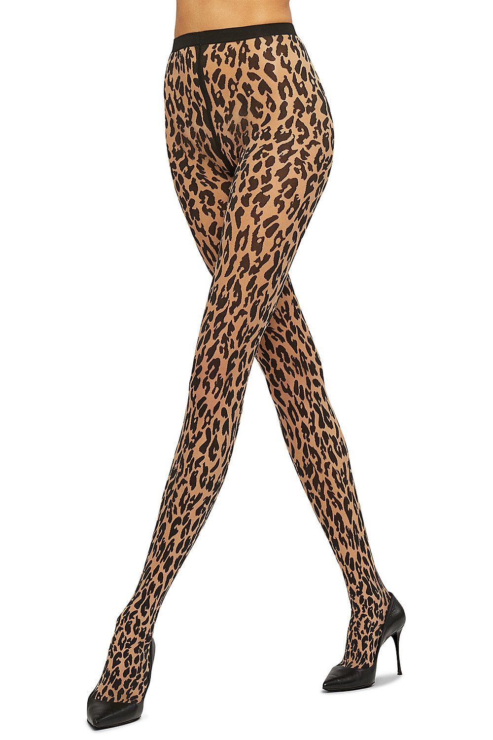 Wolford Strumpfhose Leo Tights 20 DEN (1 St) Animal Print eingestrickter Bu günstig online kaufen