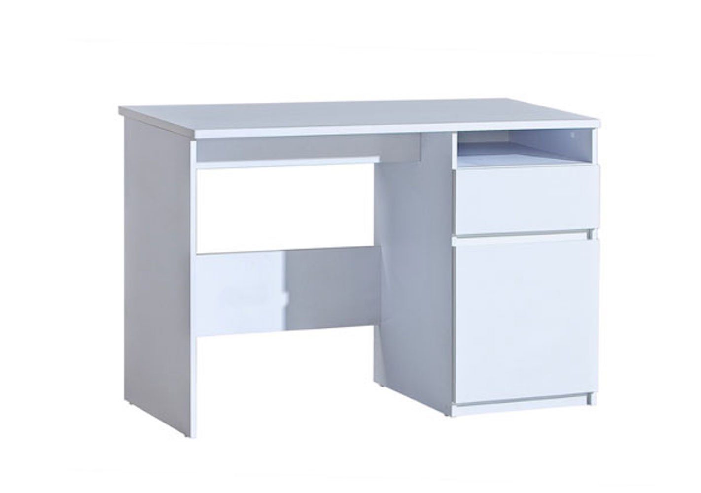 Schreibtisch 120x52cm 1-türig Feldmann-Wohnen weiß Arcca,
