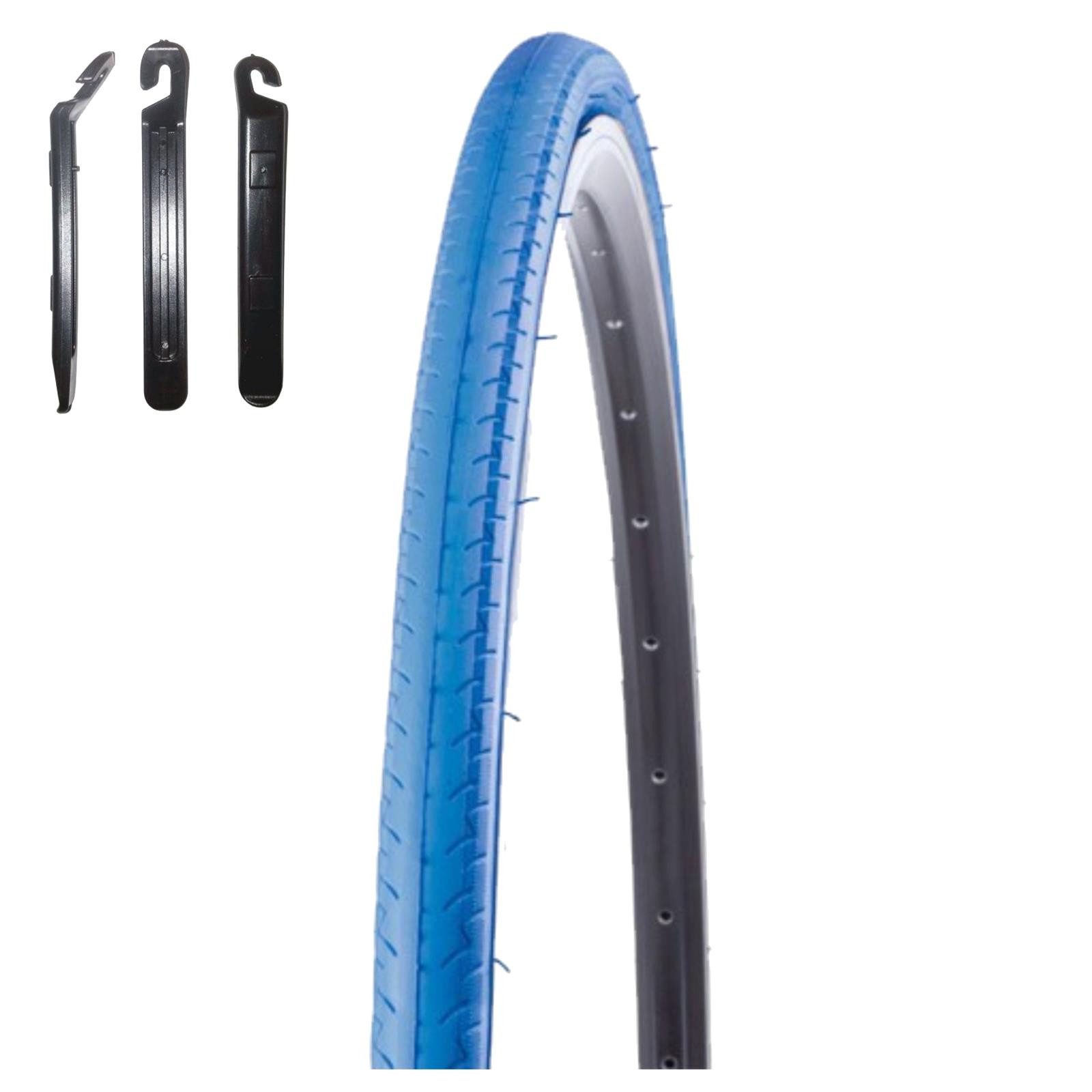 maxxi4you Fahrradreifen 1 x Kenda K-196 Kontender 28 x 1,10 (26-622) Blau inkl. Reifenheber