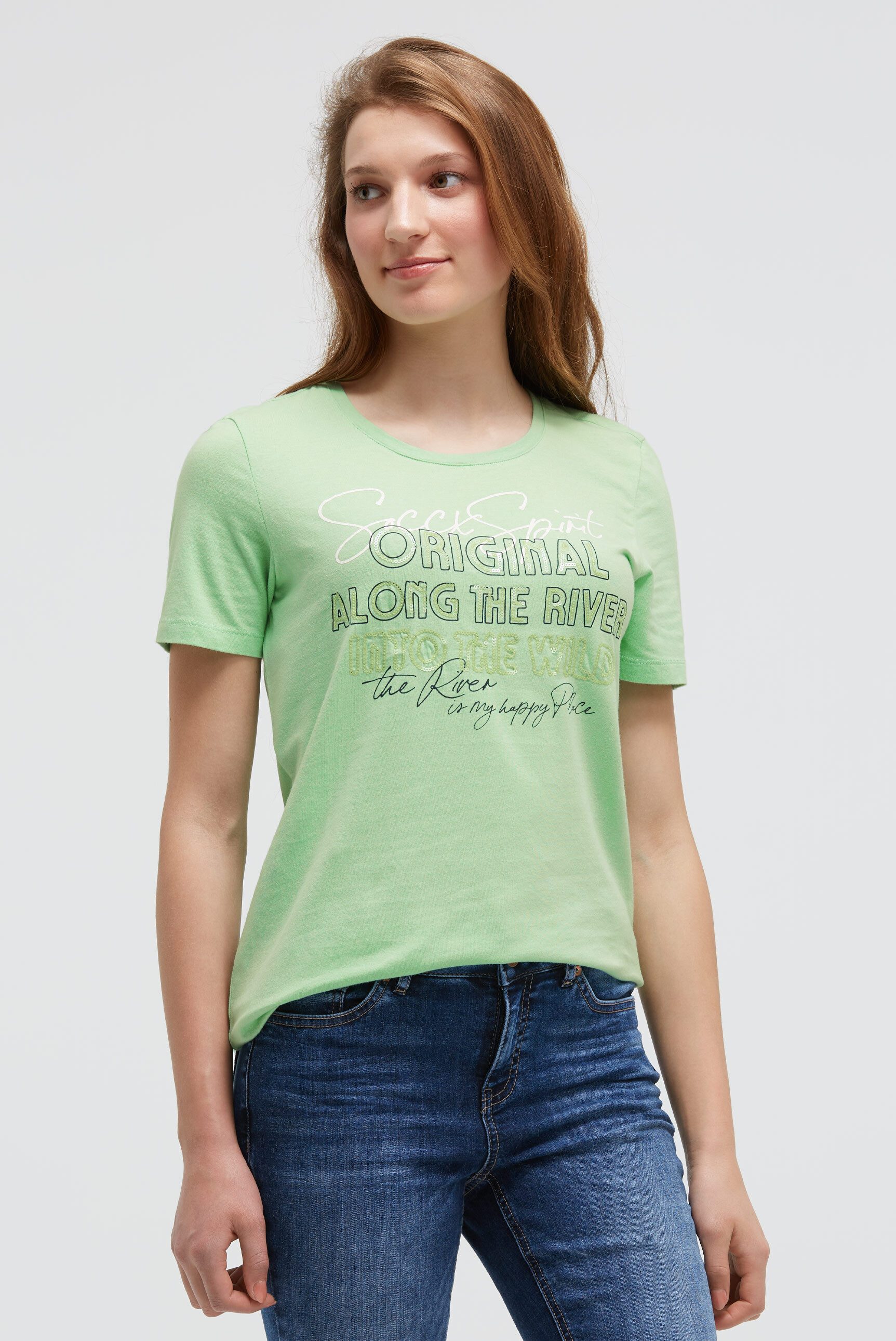 SOCCX Rundhalsshirt mit Baumwolle günstig online kaufen