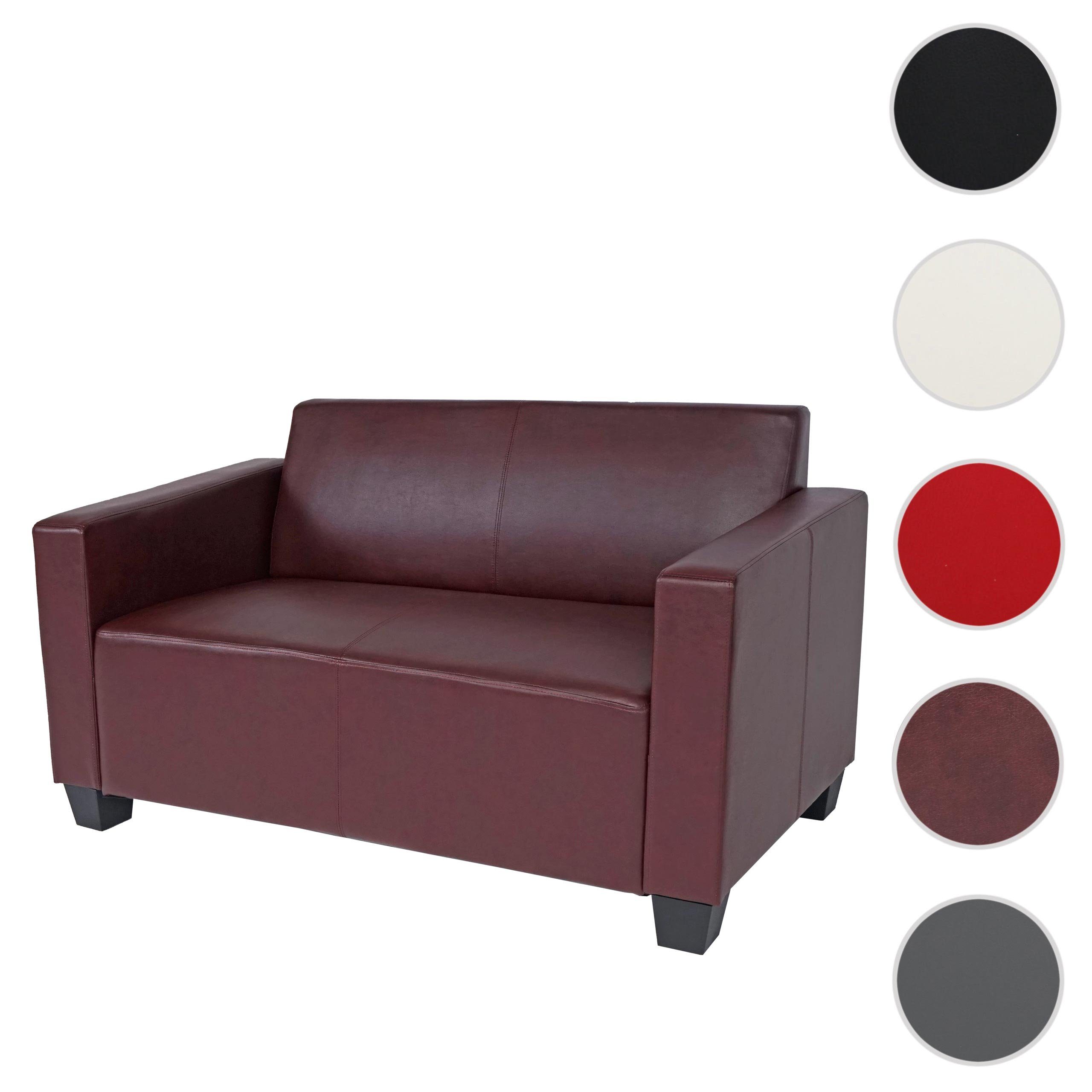 Moncalieri-So, rot-braun Elementen der Sofa MCW rot-braun mit Lyon-Serie Polsterung, Erweiterbar Set, weiteren | bequeme