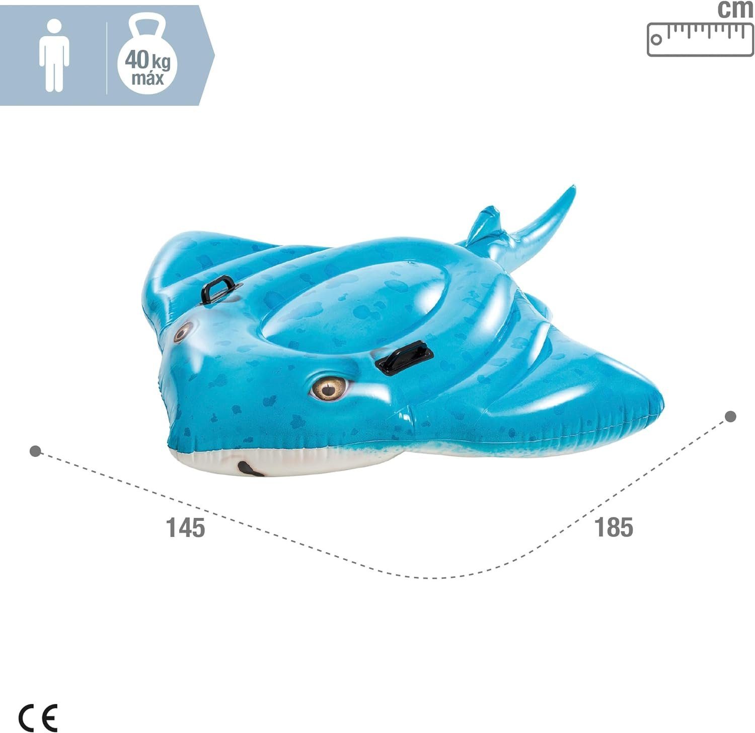Intex Schwimmtier Stachelrochen (185x145cm), mit zwei Haltegriffen