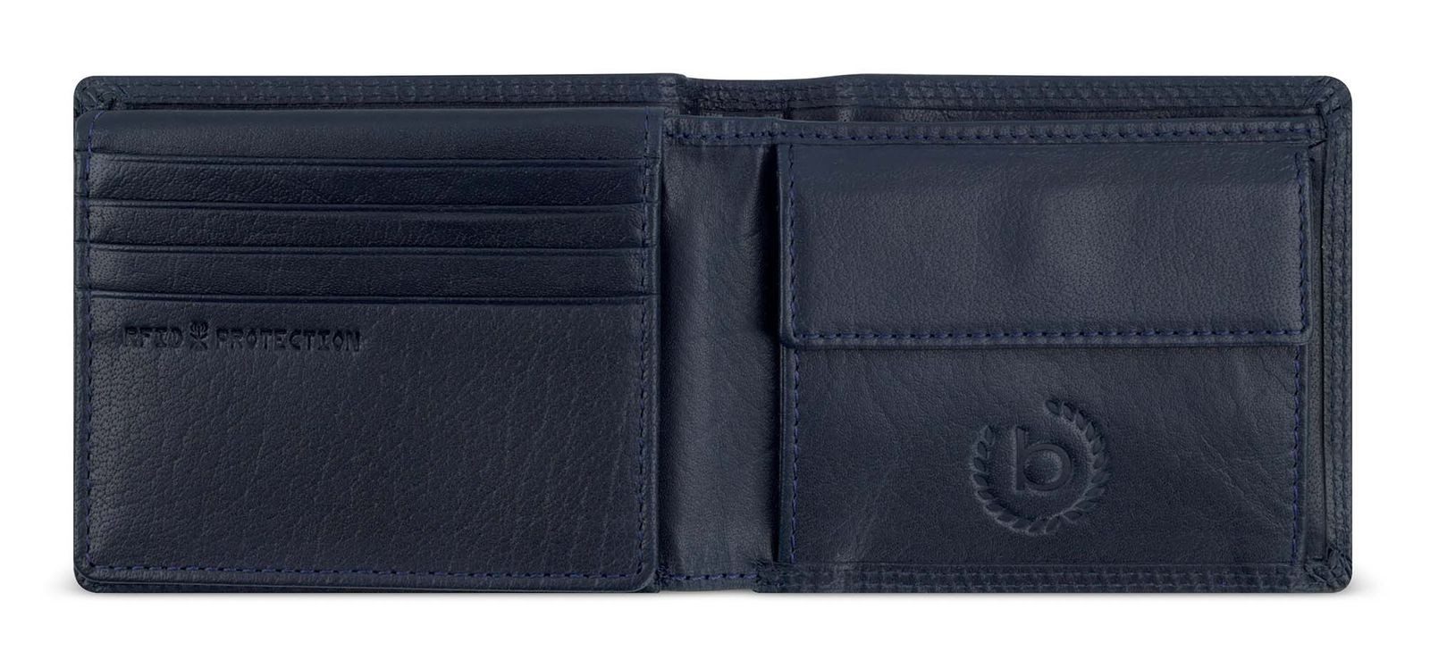 bugatti Geldbörse Wallet With Flap 8CC, aus echtem Büffelleder mit RFID-Blo günstig online kaufen