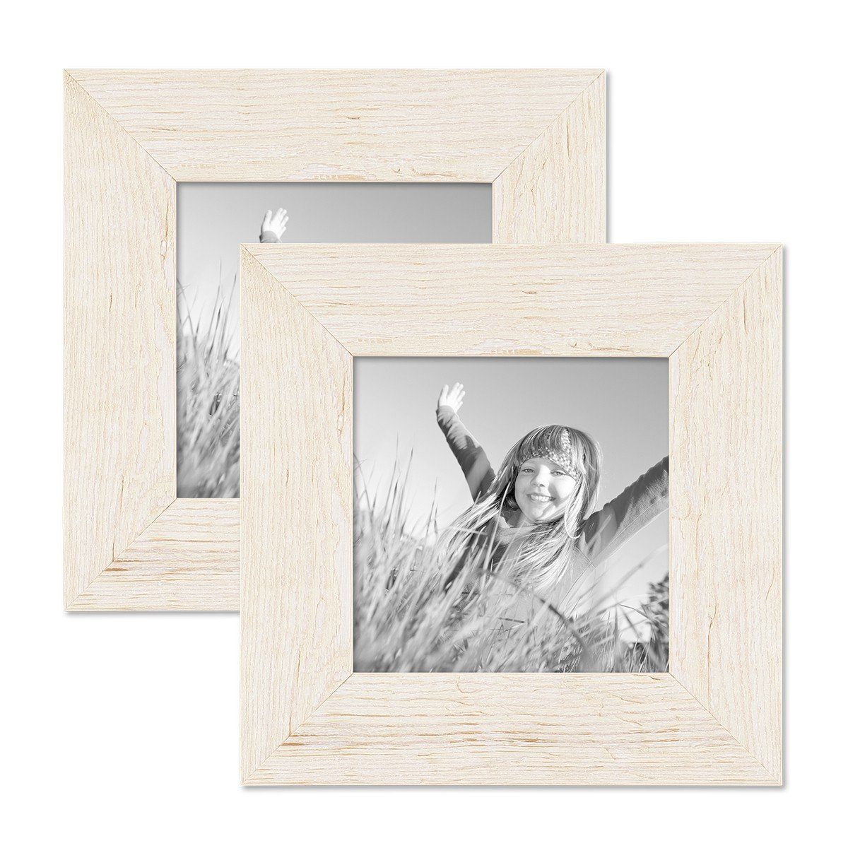 PHOTOLINI Bilderrahmen 2er Set Strandhaus Rustikal günstig online kaufen